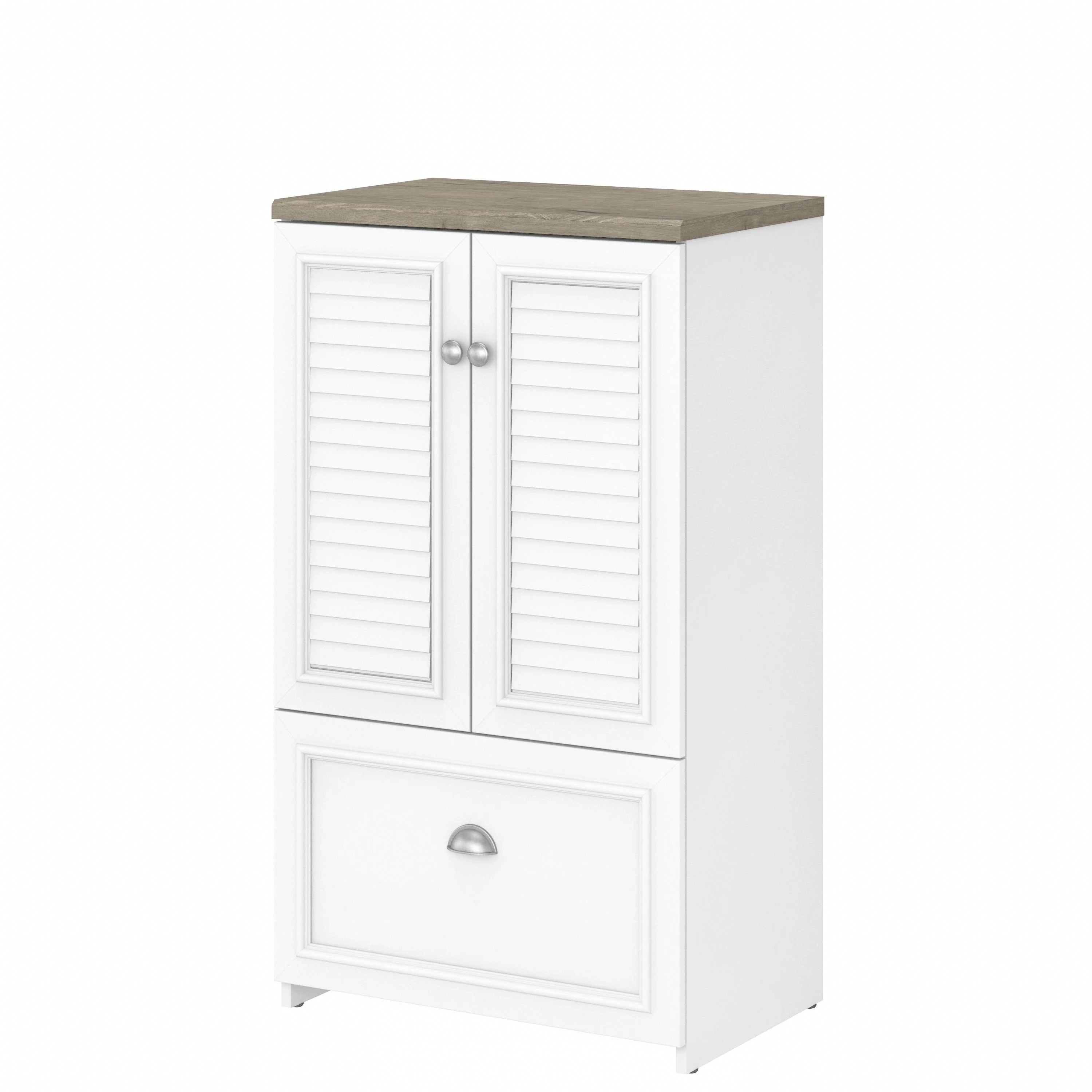 Fairview 2 Door Storage Cabinet with File Drawer
