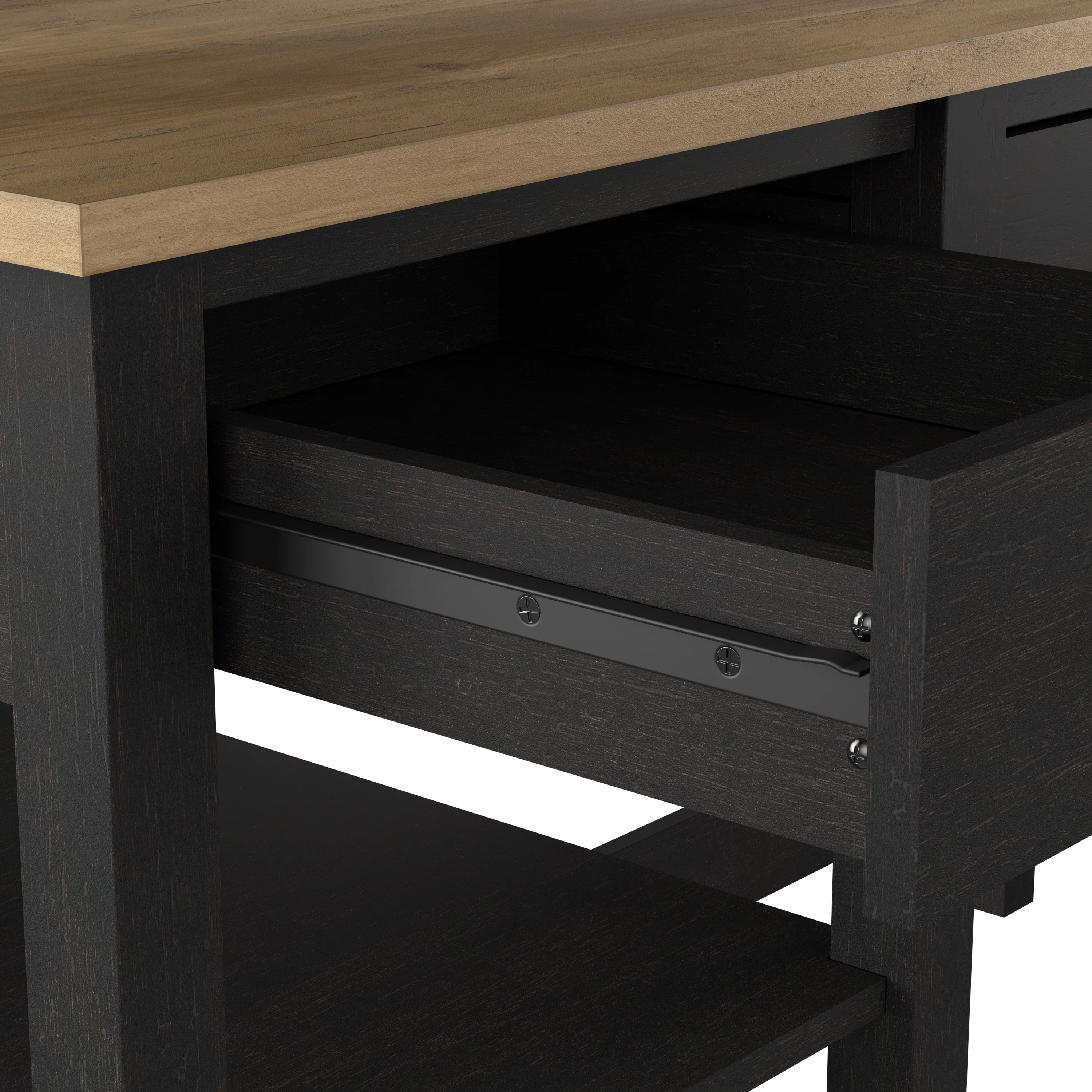 Mayfield 60W L Shaped Computer Desk with Desktop Organizer