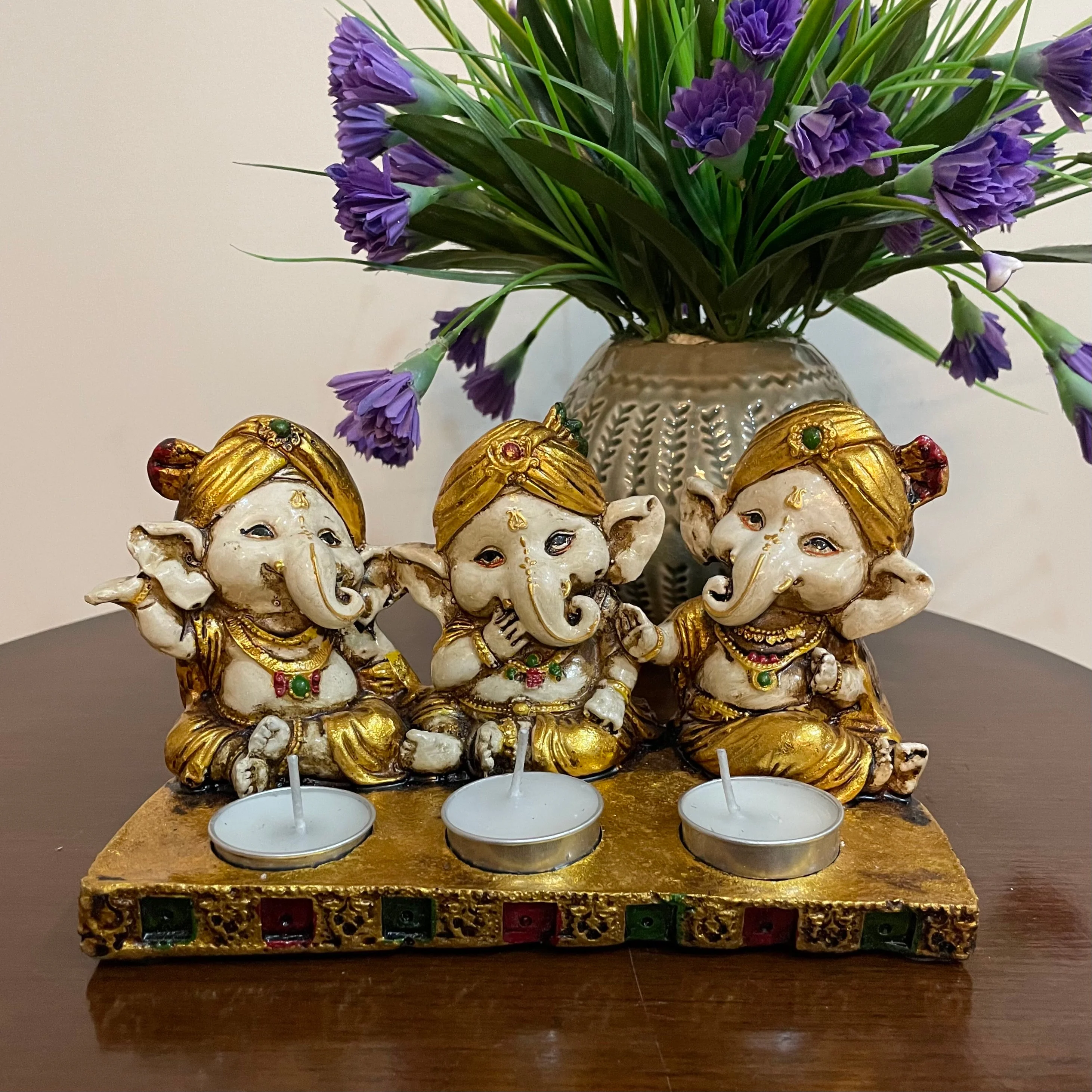 Baby Ganesha Candle Holder