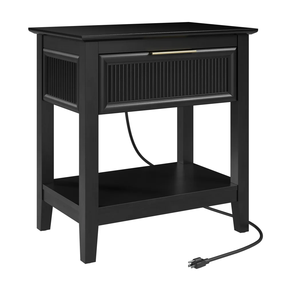 Bush Home Camille Fluted End Table with Drawer