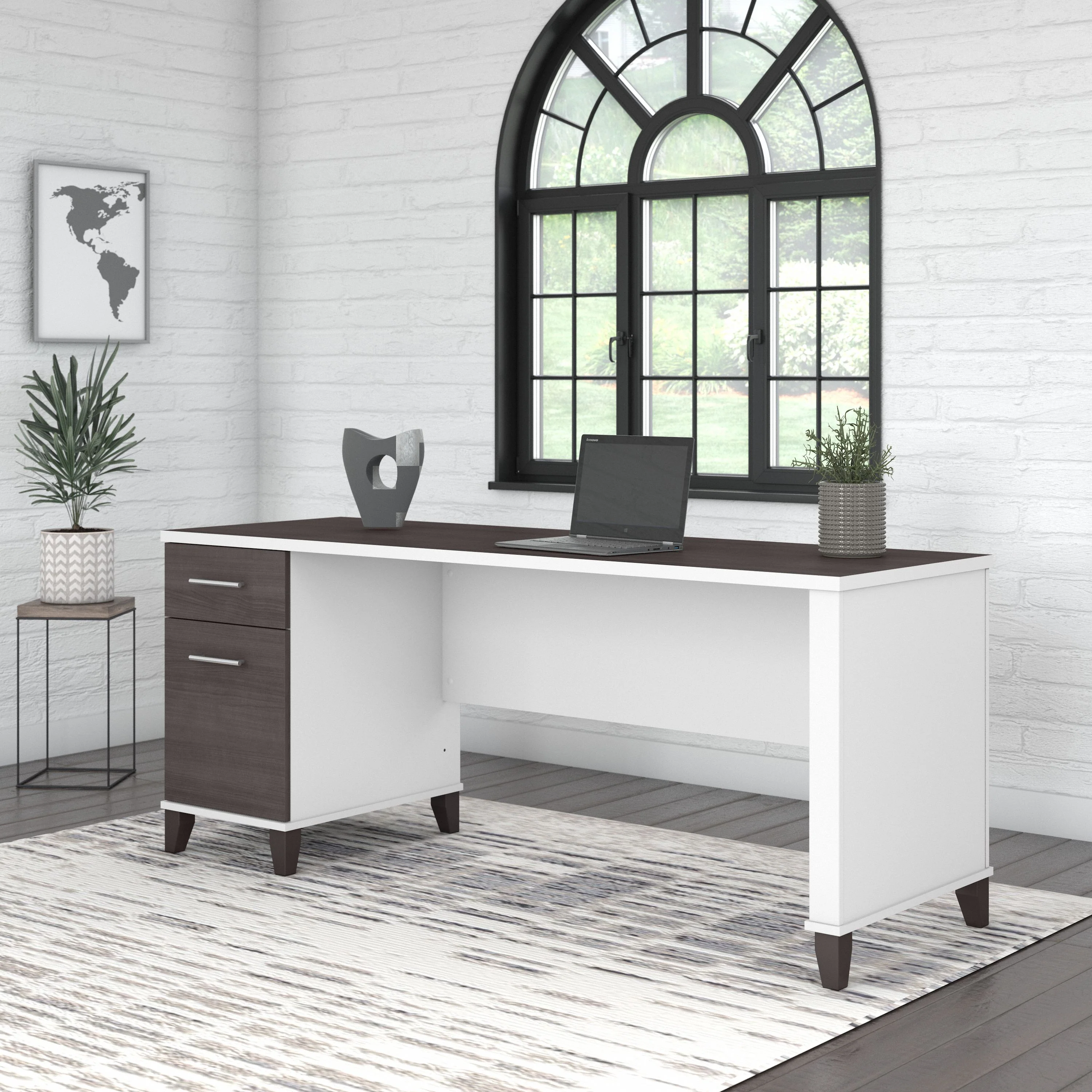 Somerset 72W Office Desk with Drawers