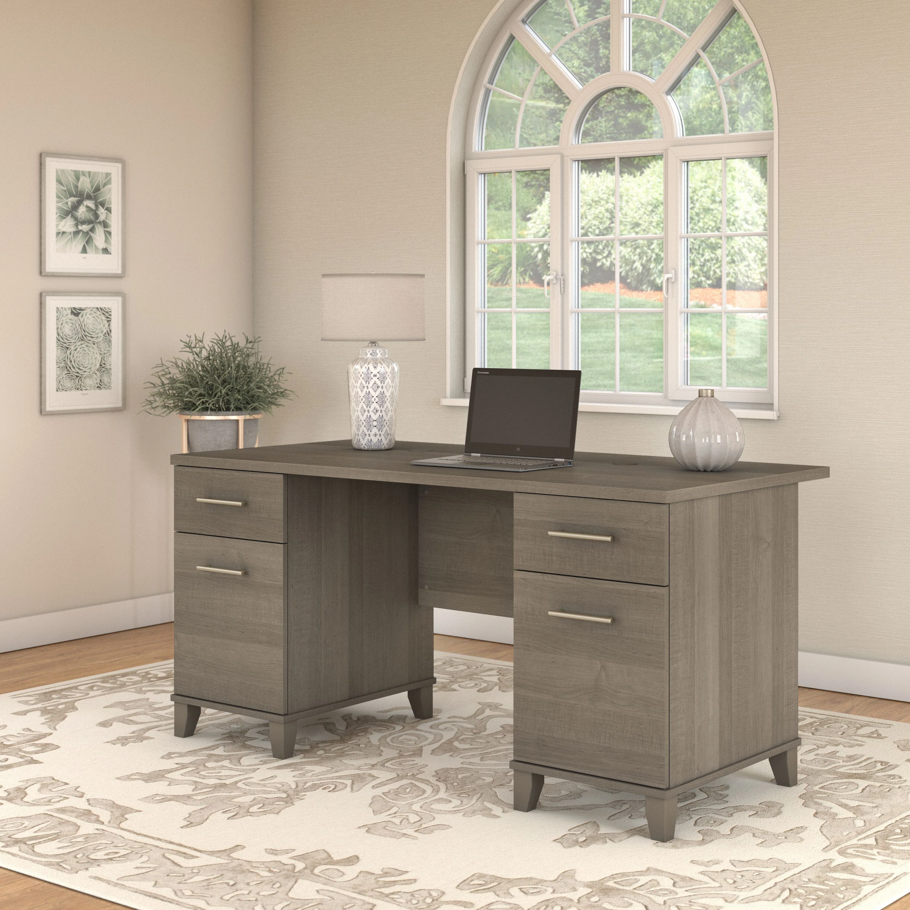 Somerset 60W Office Desk with Drawers