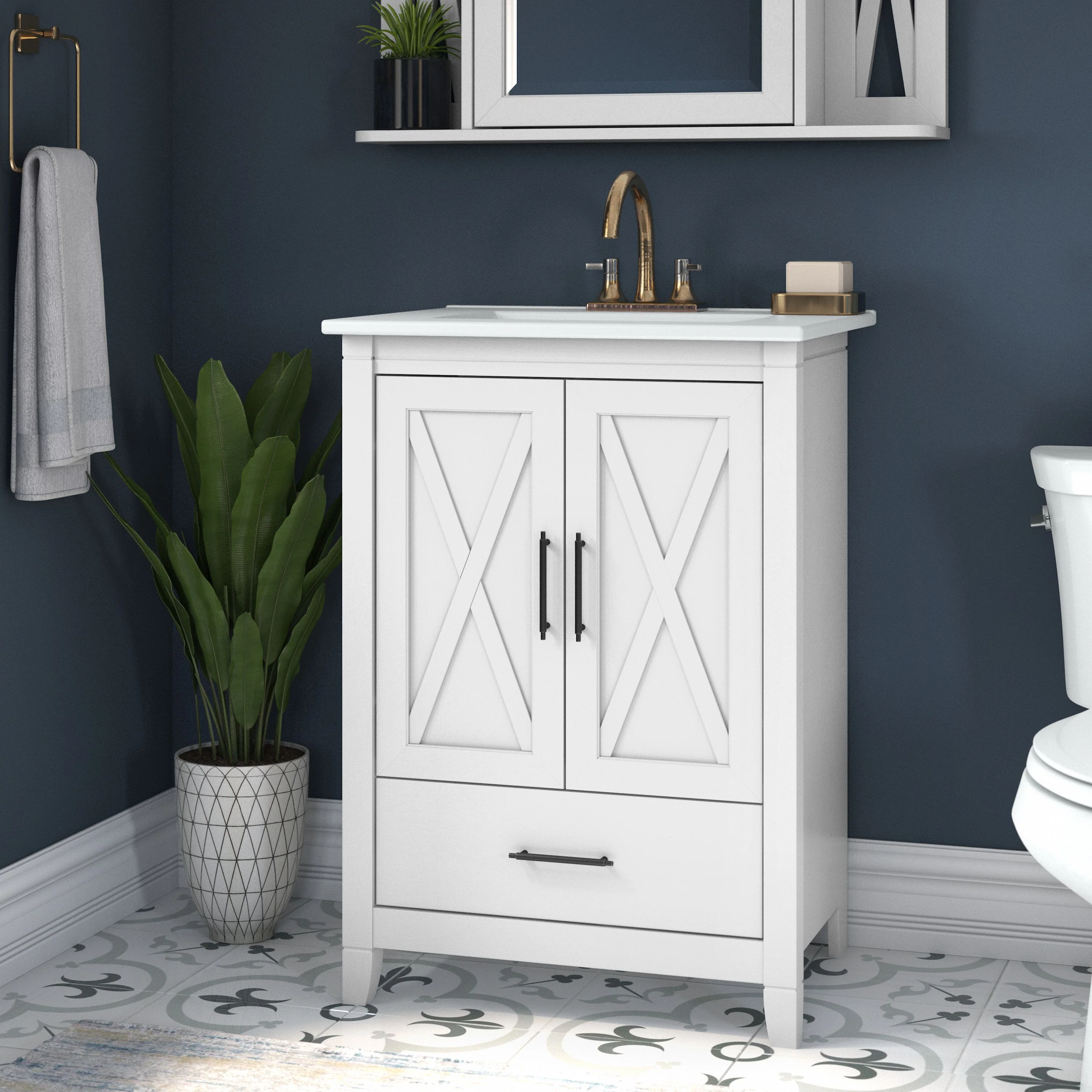 Key West 24W Bathroom Vanity with Sink