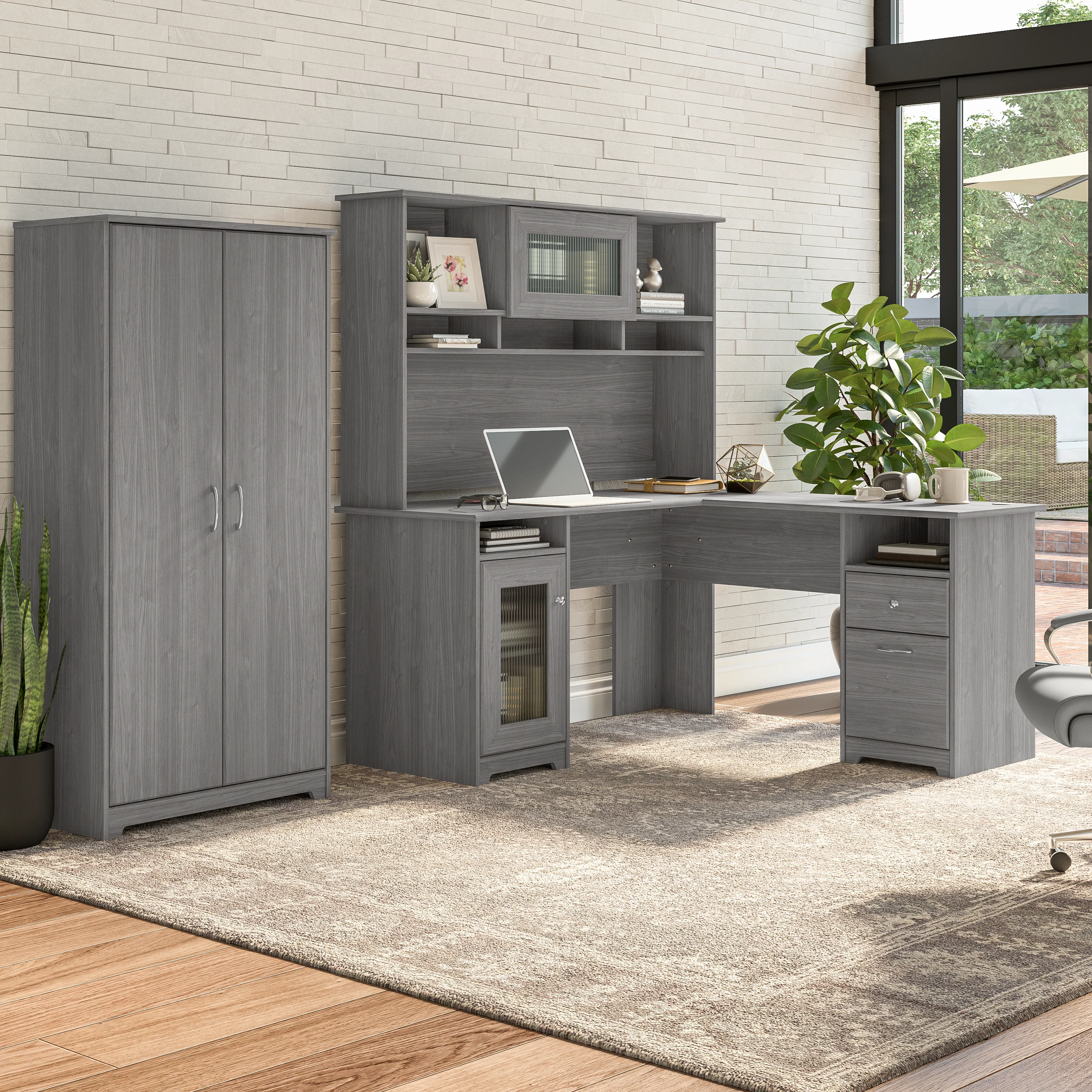 Cabot Tall Storage Cabinet with Doors