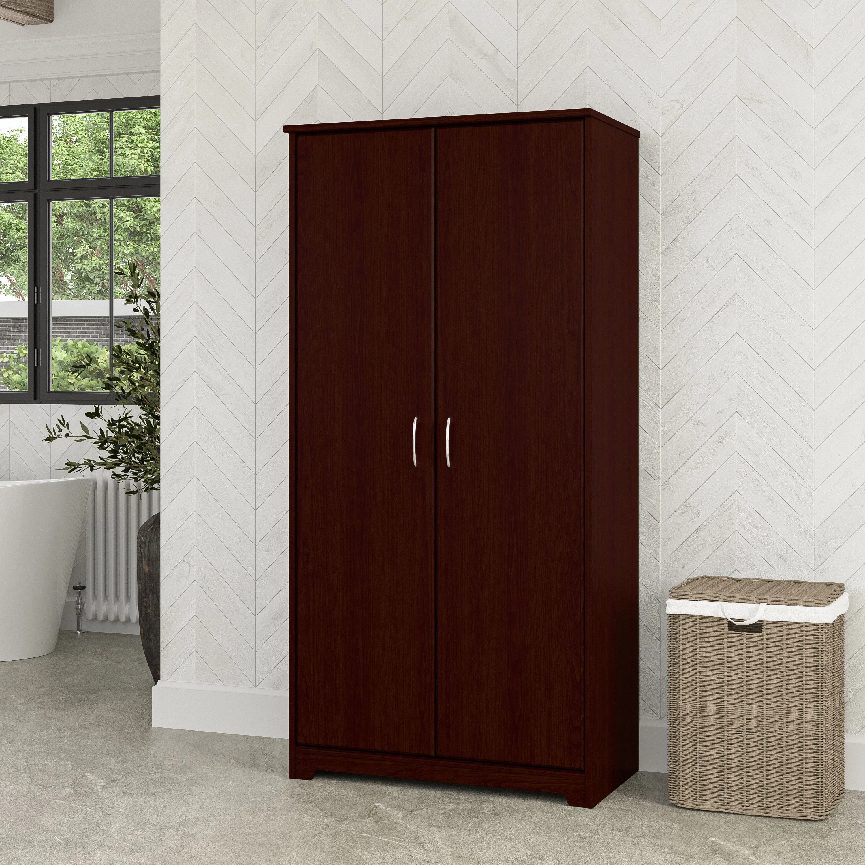 Cabot Tall Storage Cabinet with Doors