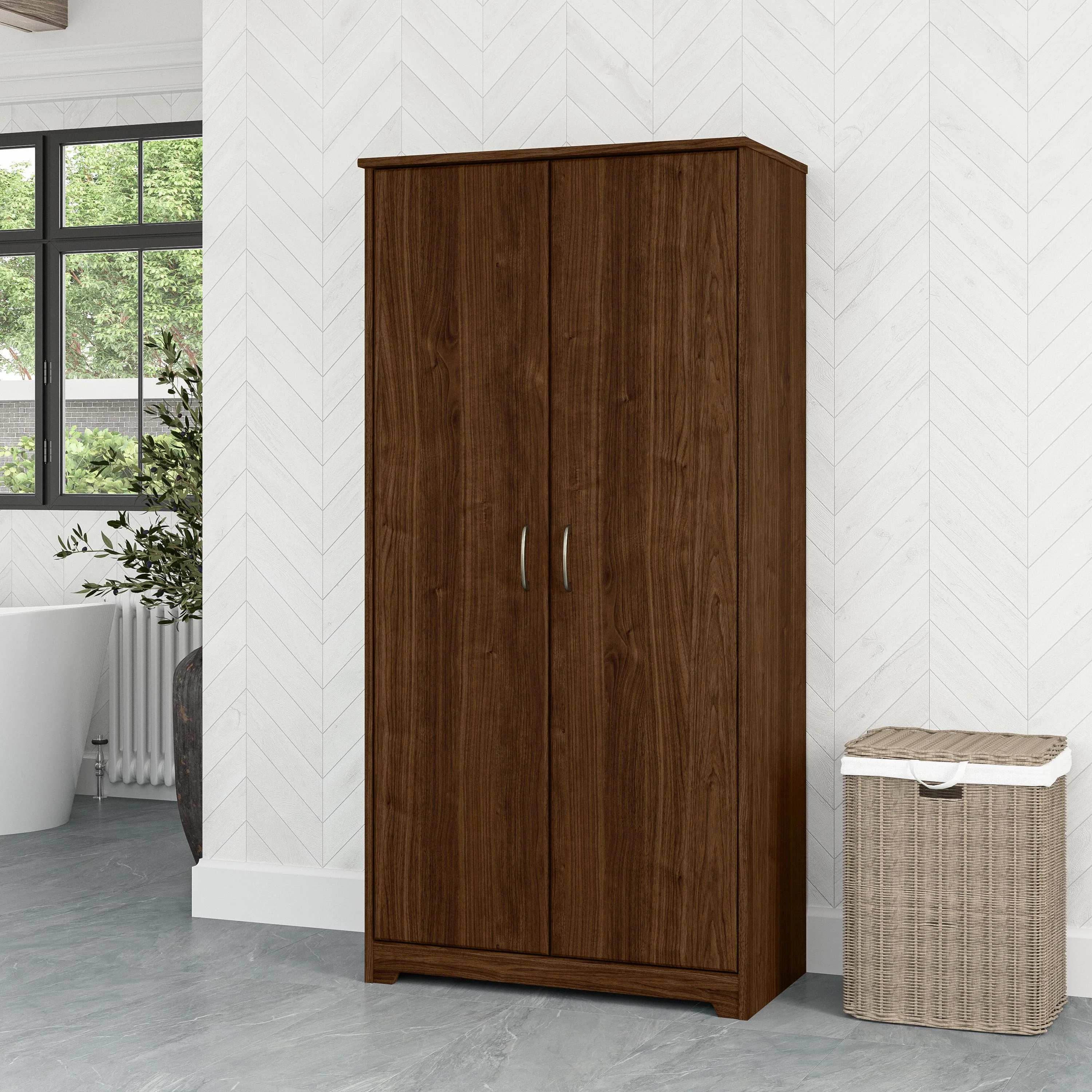 Cabot Tall Storage Cabinet with Doors