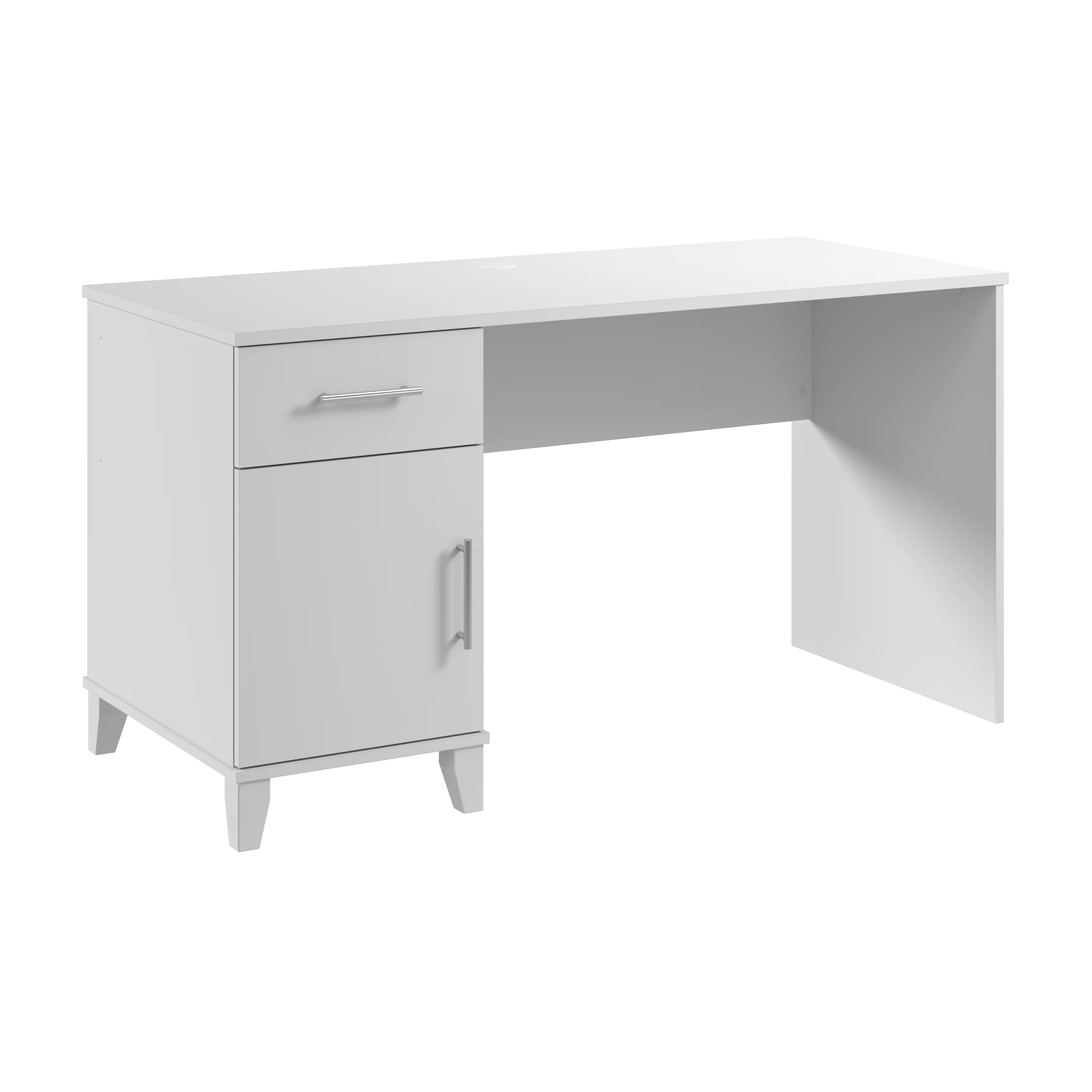 Somerset 54W Office Desk with Drawer and Storage Cabinet