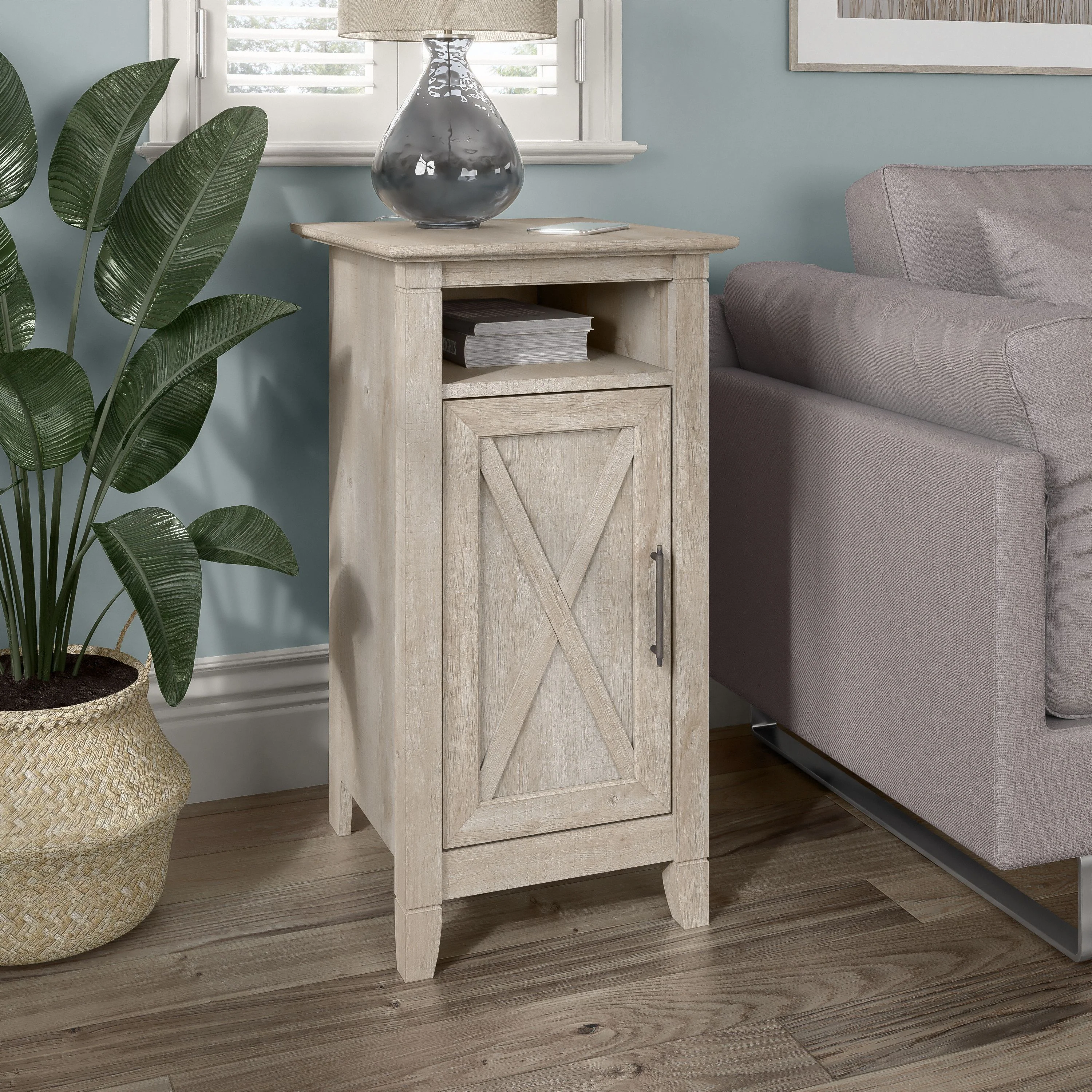 Key West End Table with Door