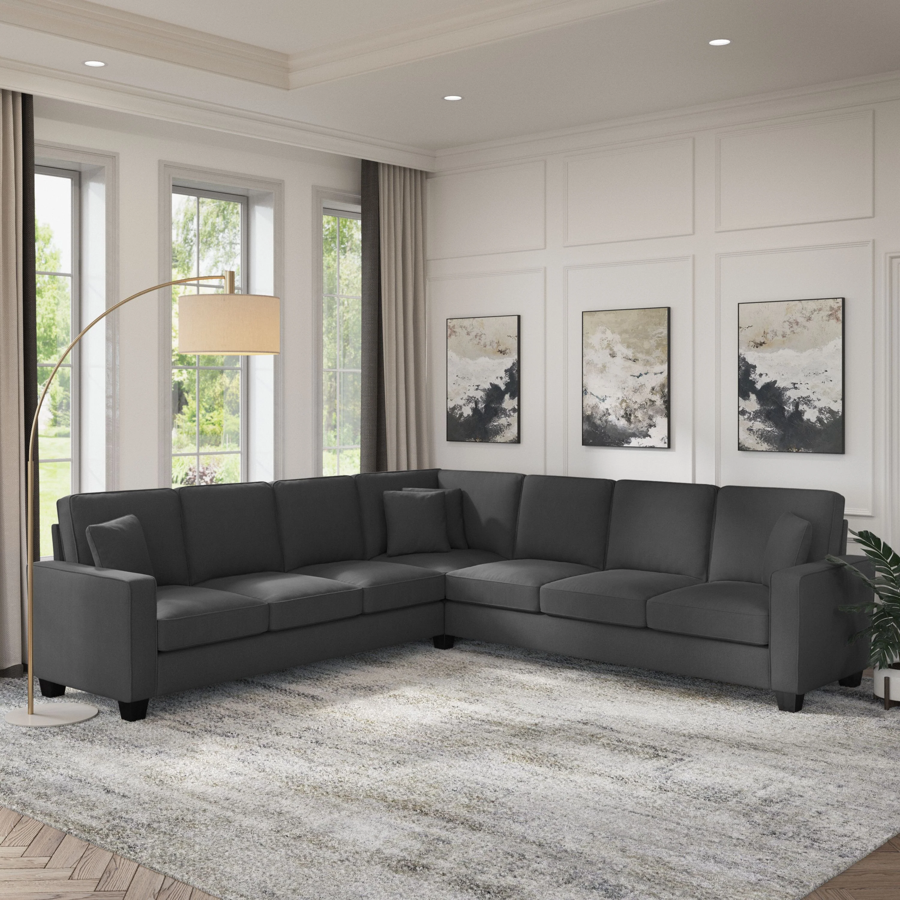 Stockton 111W L Shaped Sectional Couch