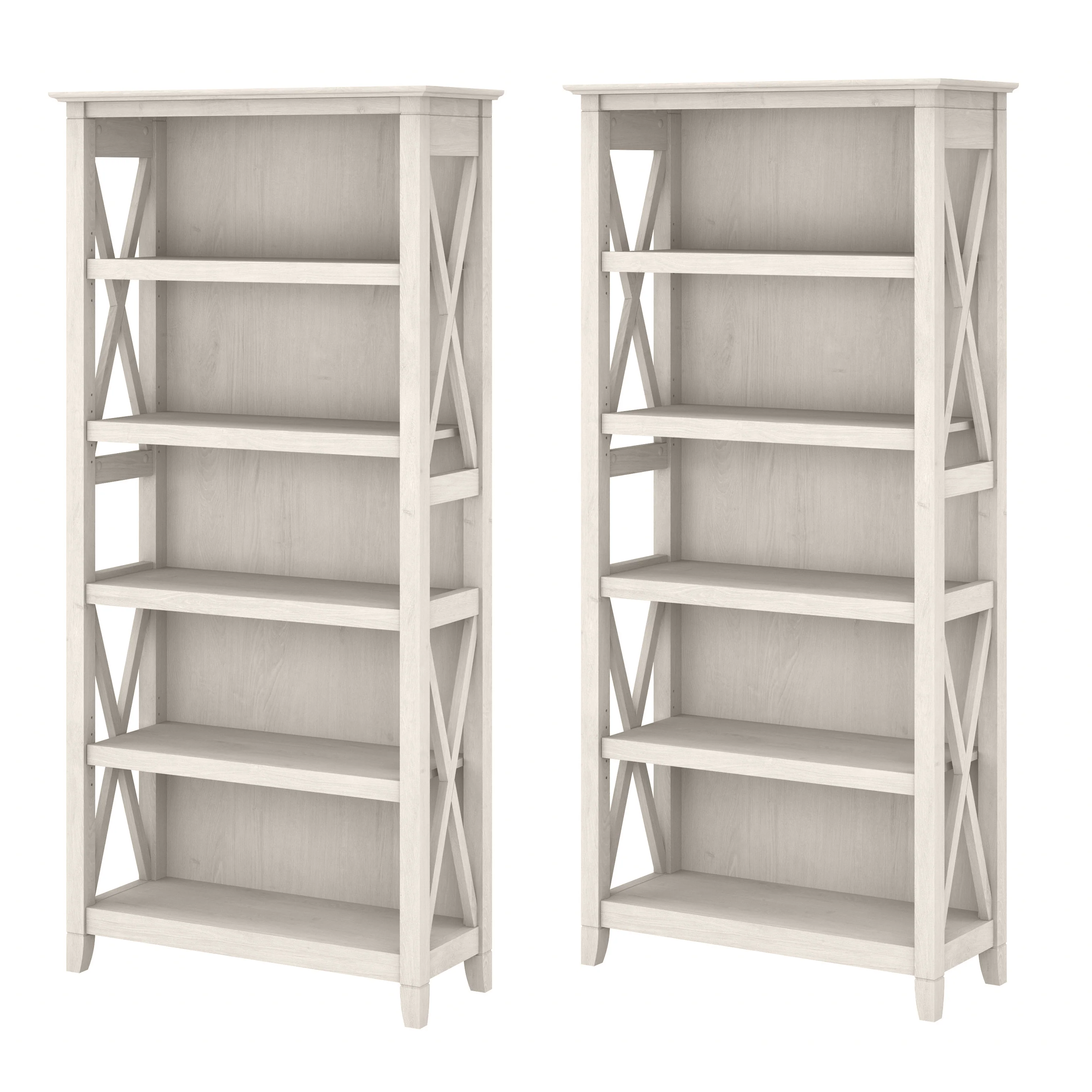 Key West 5 Shelf Bookcase Set