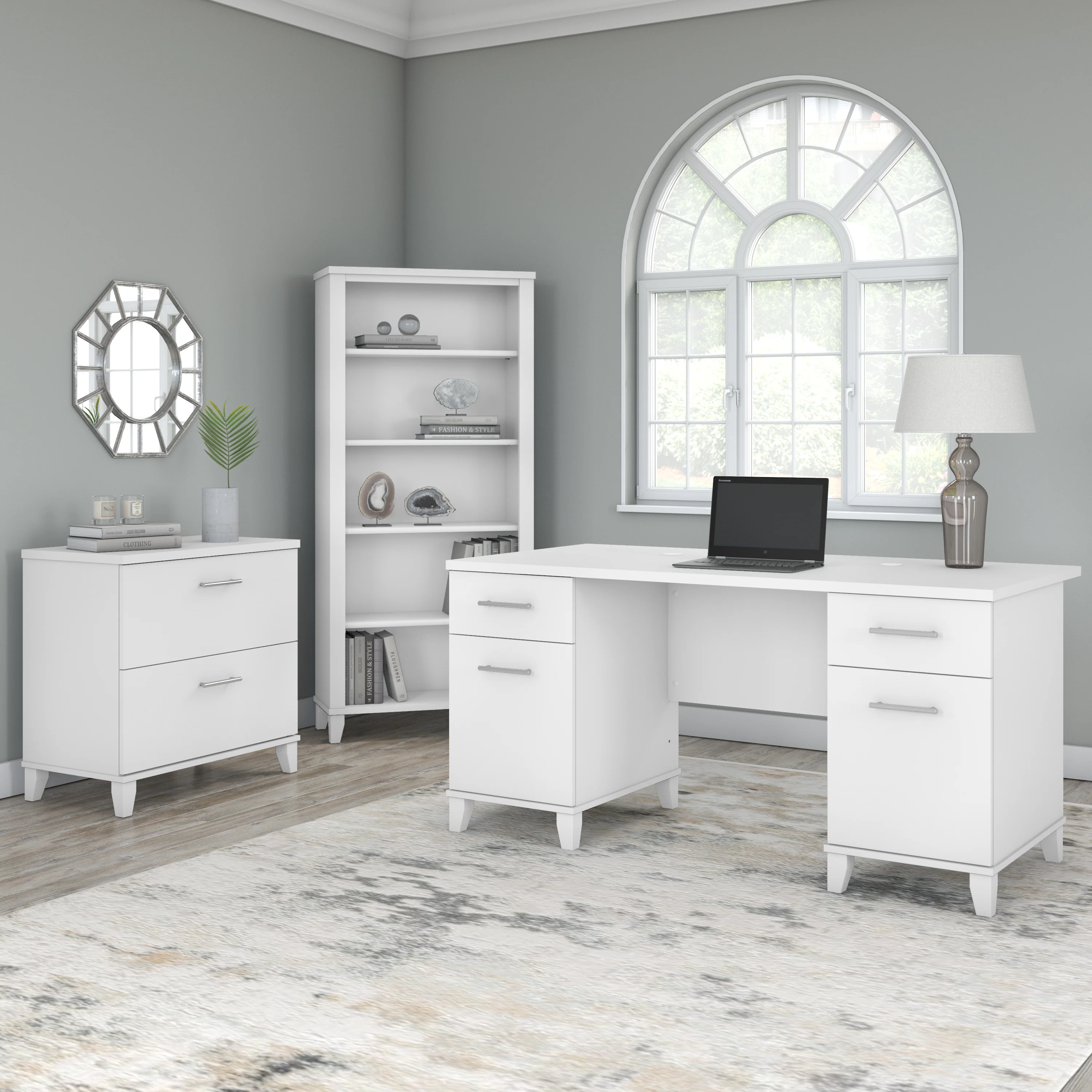 Somerset 60W Office Desk with Drawers