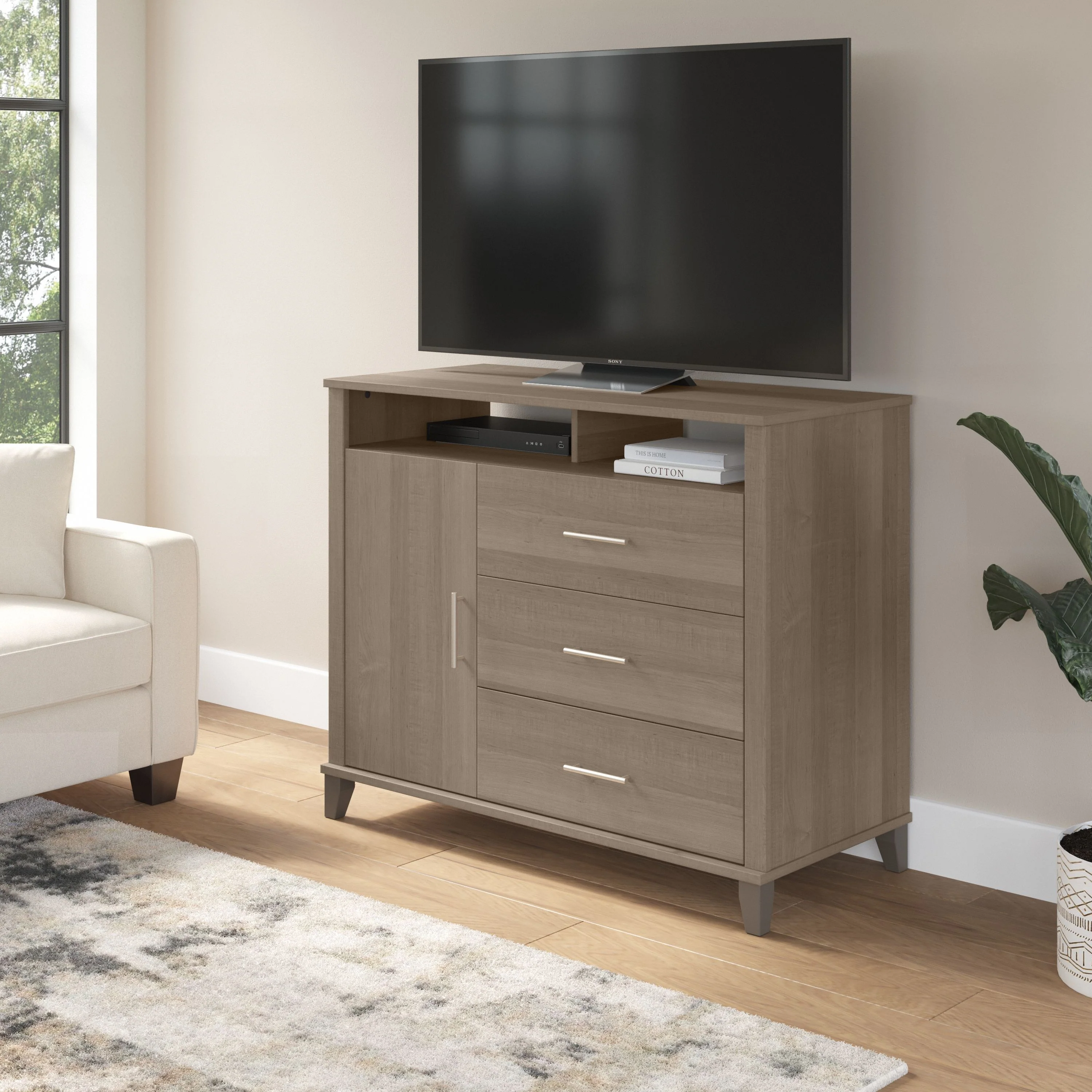 Somerset Tall TV Stand with Storage
