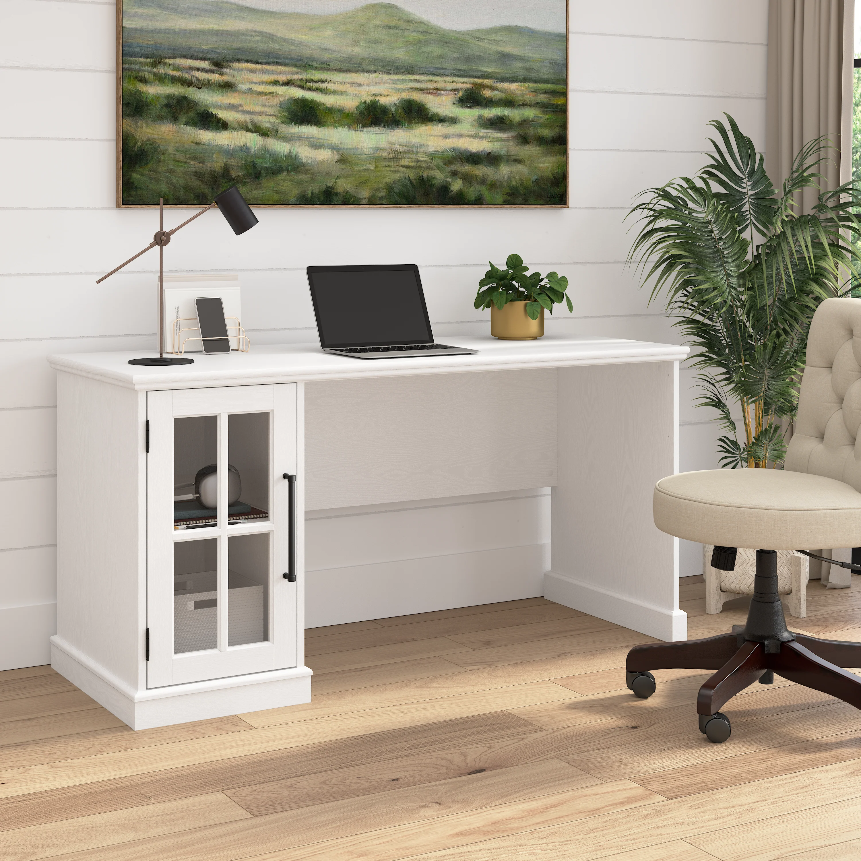 Westbrook 60W Computer Desk with Storage Cabinet