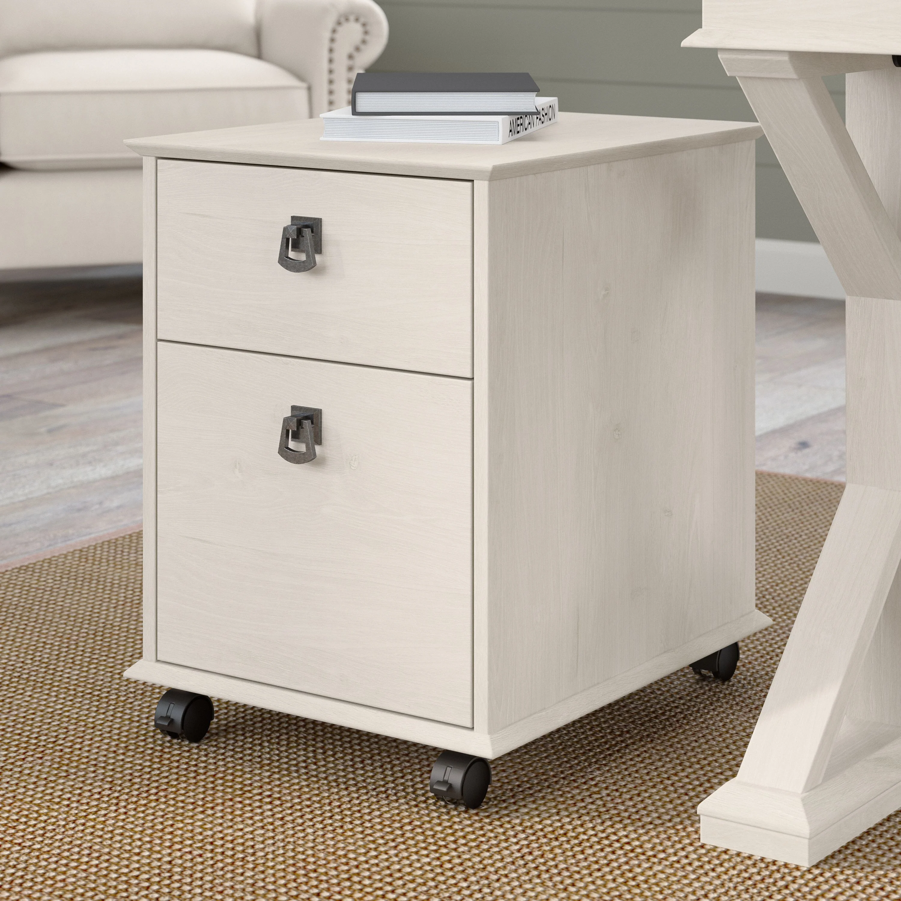 Homestead Farmhouse Mobile File Cabinet