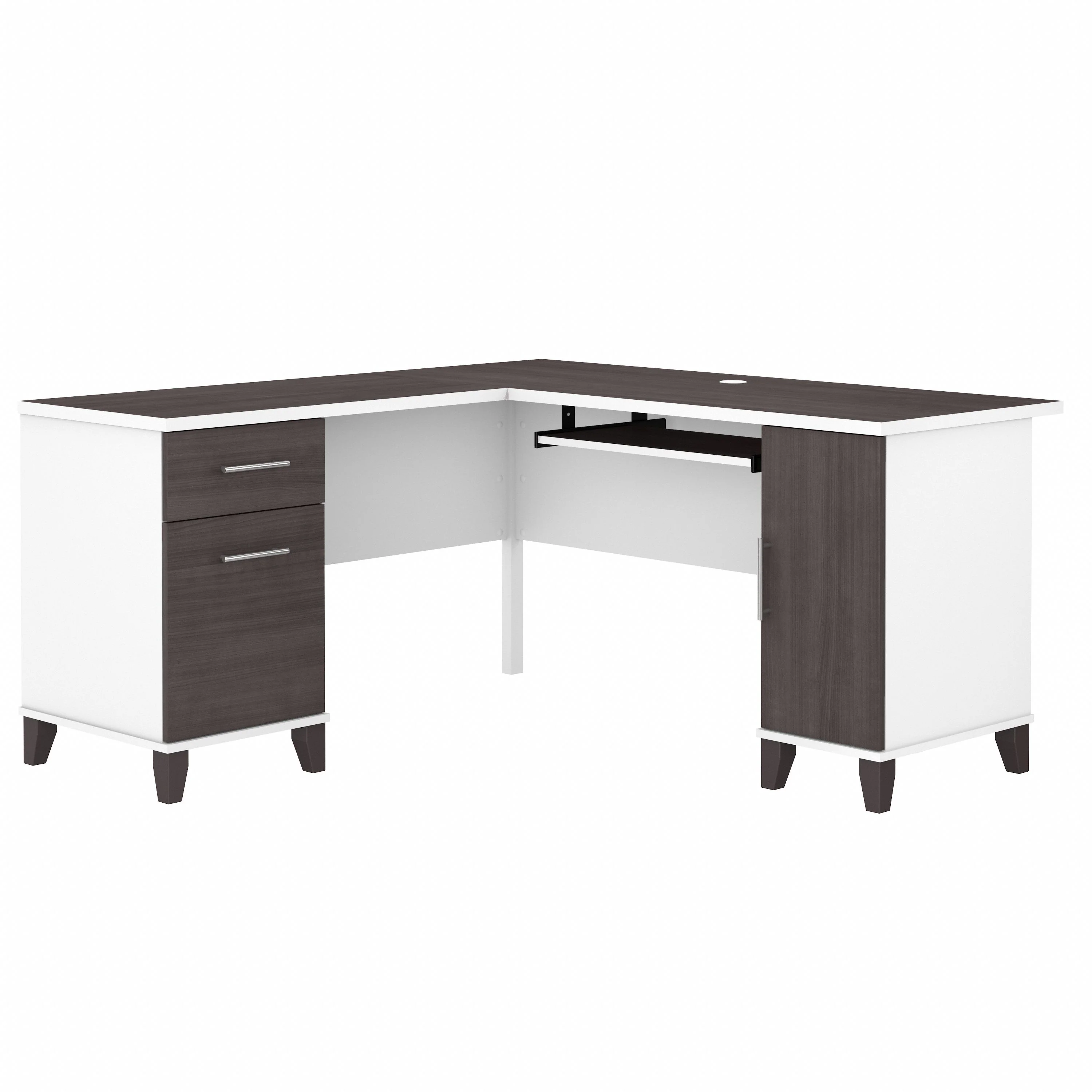 Somerset 60W L Shaped Desk with Storage