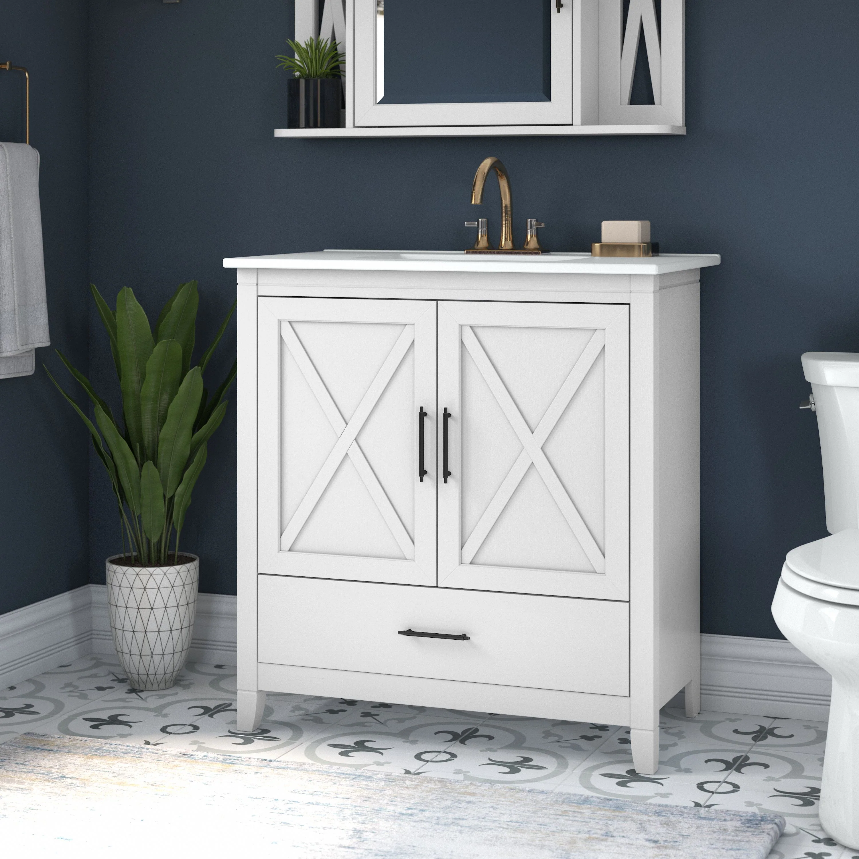 Key West 32W Bathroom Vanity with Sink