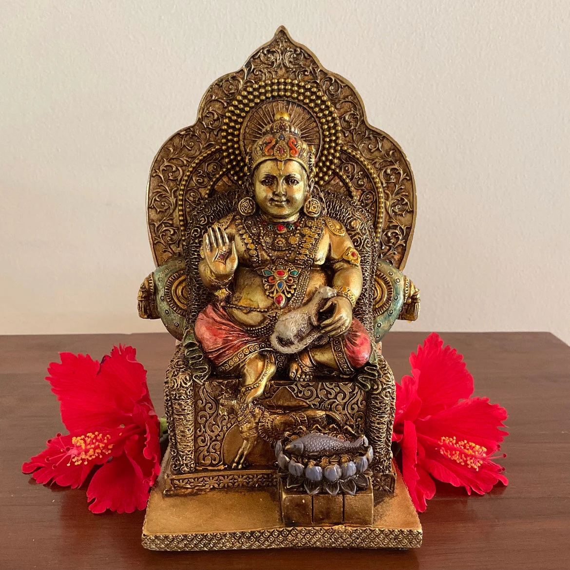 Kuber Statue God of Wealth - Marble Dust Resin Idol