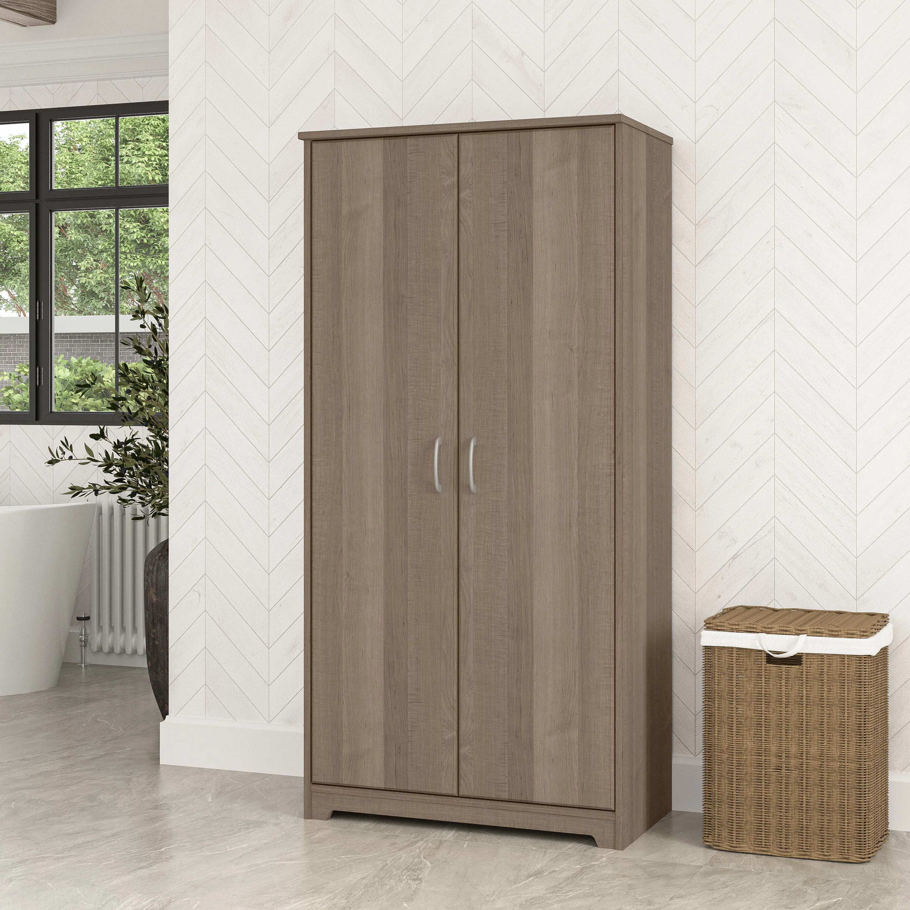 Cabot Tall Storage Cabinet with Doors