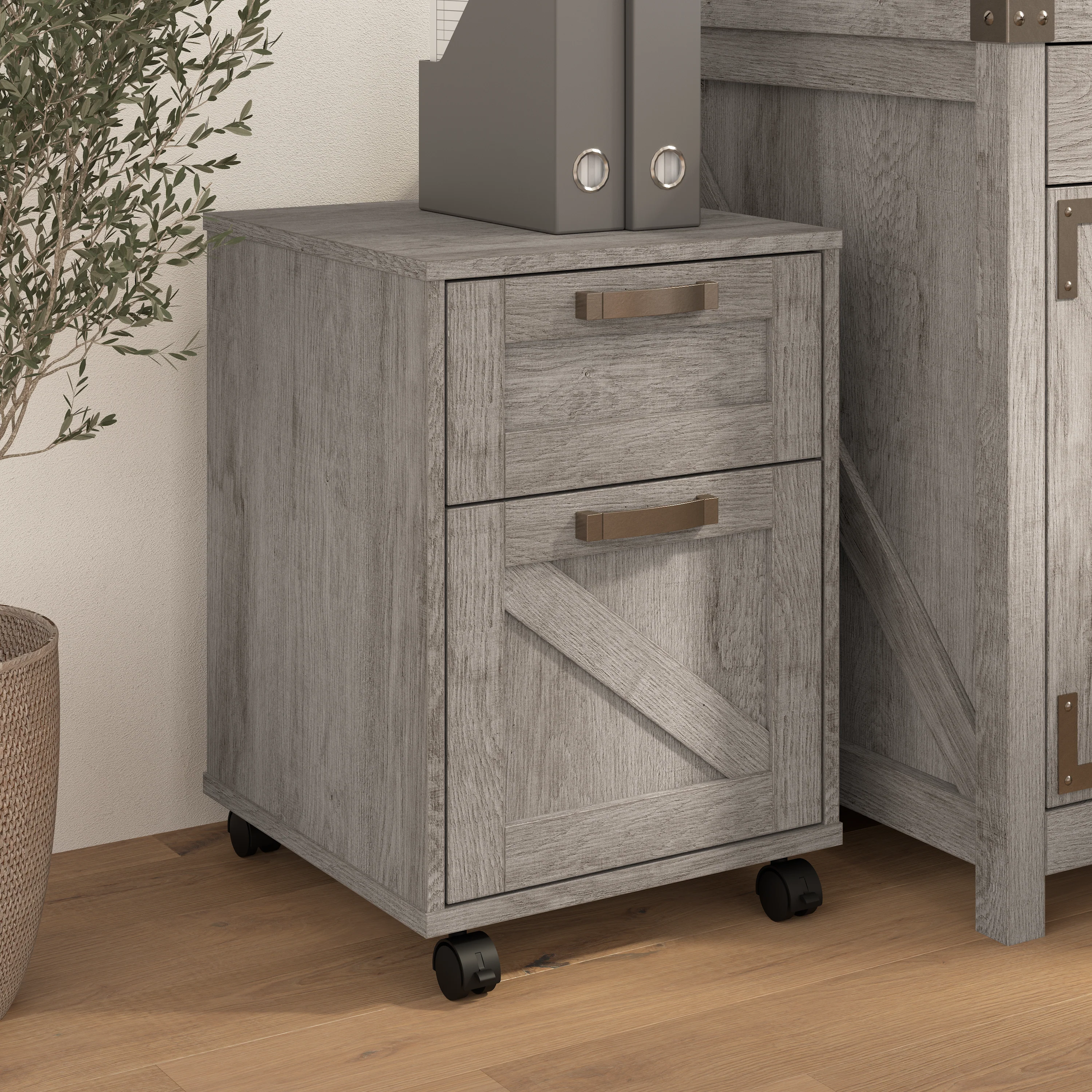 Knoxville 2 Drawer Mobile File Cabinet
