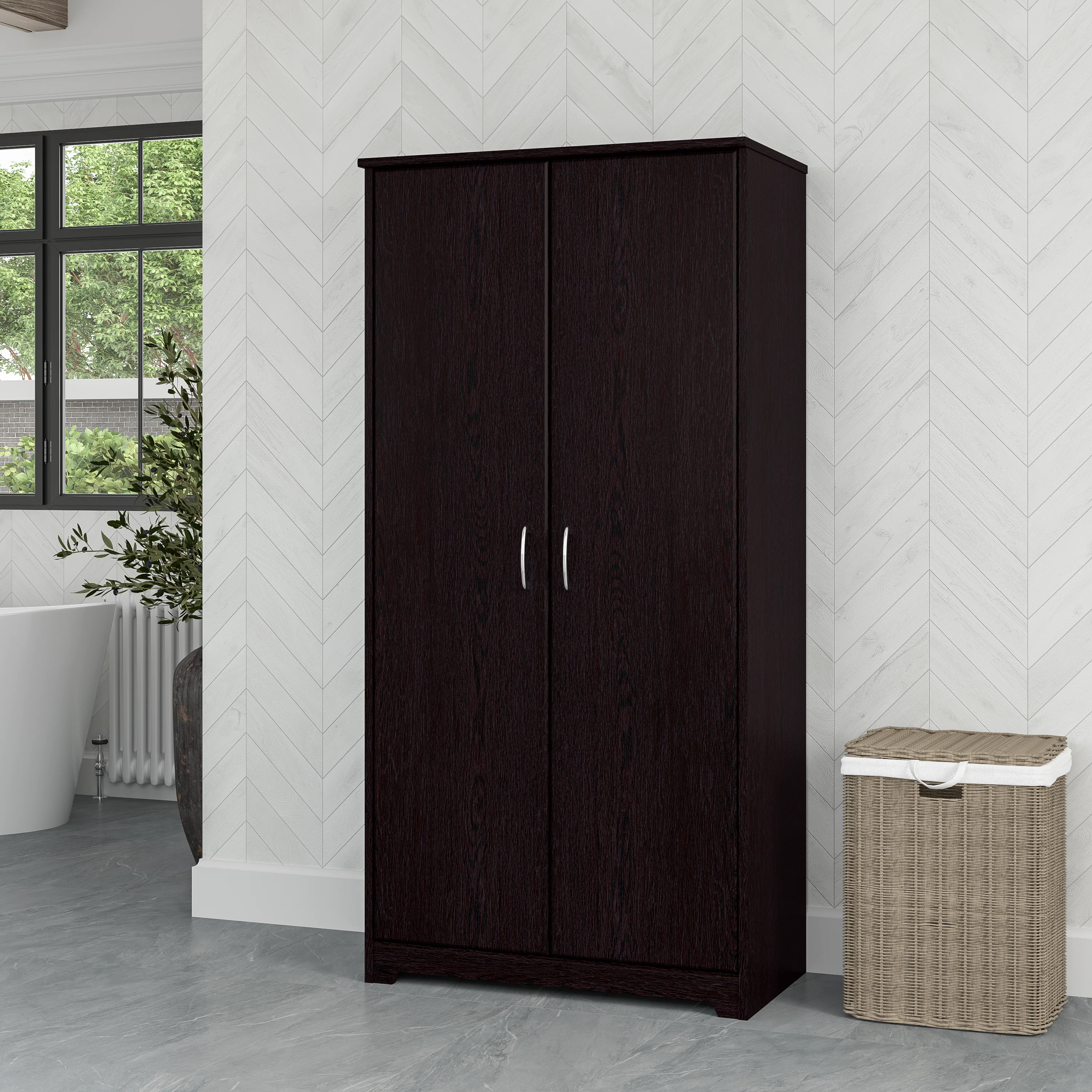 Cabot Tall Storage Cabinet with Doors