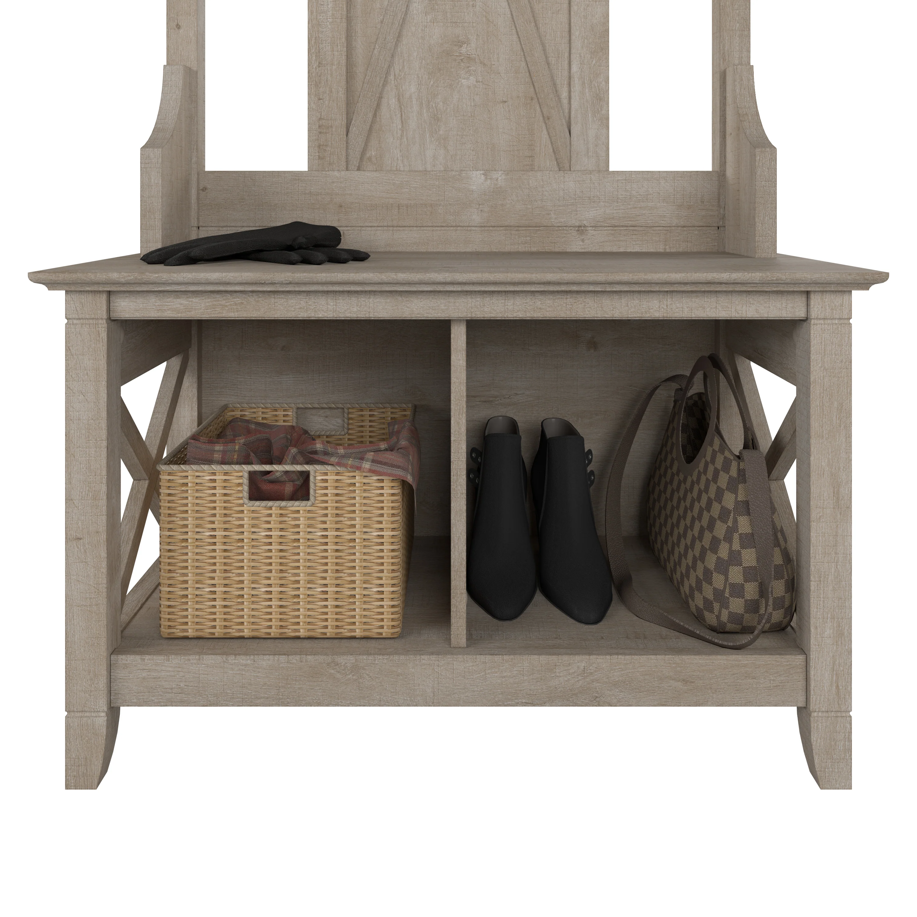 Key West Hall Tree with Shoe Storage Bench