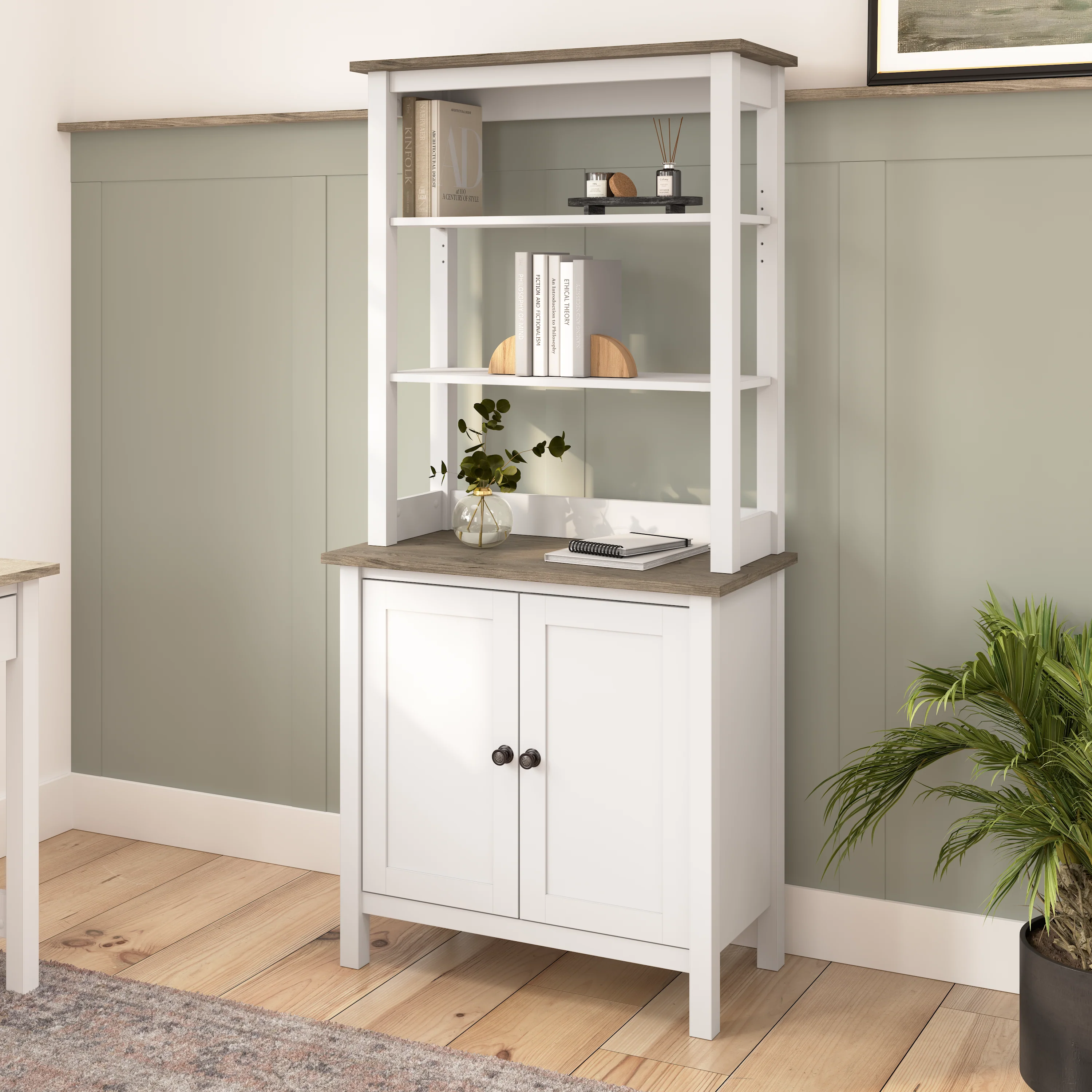 Mayfield 5 Shelf Bookcase with Doors