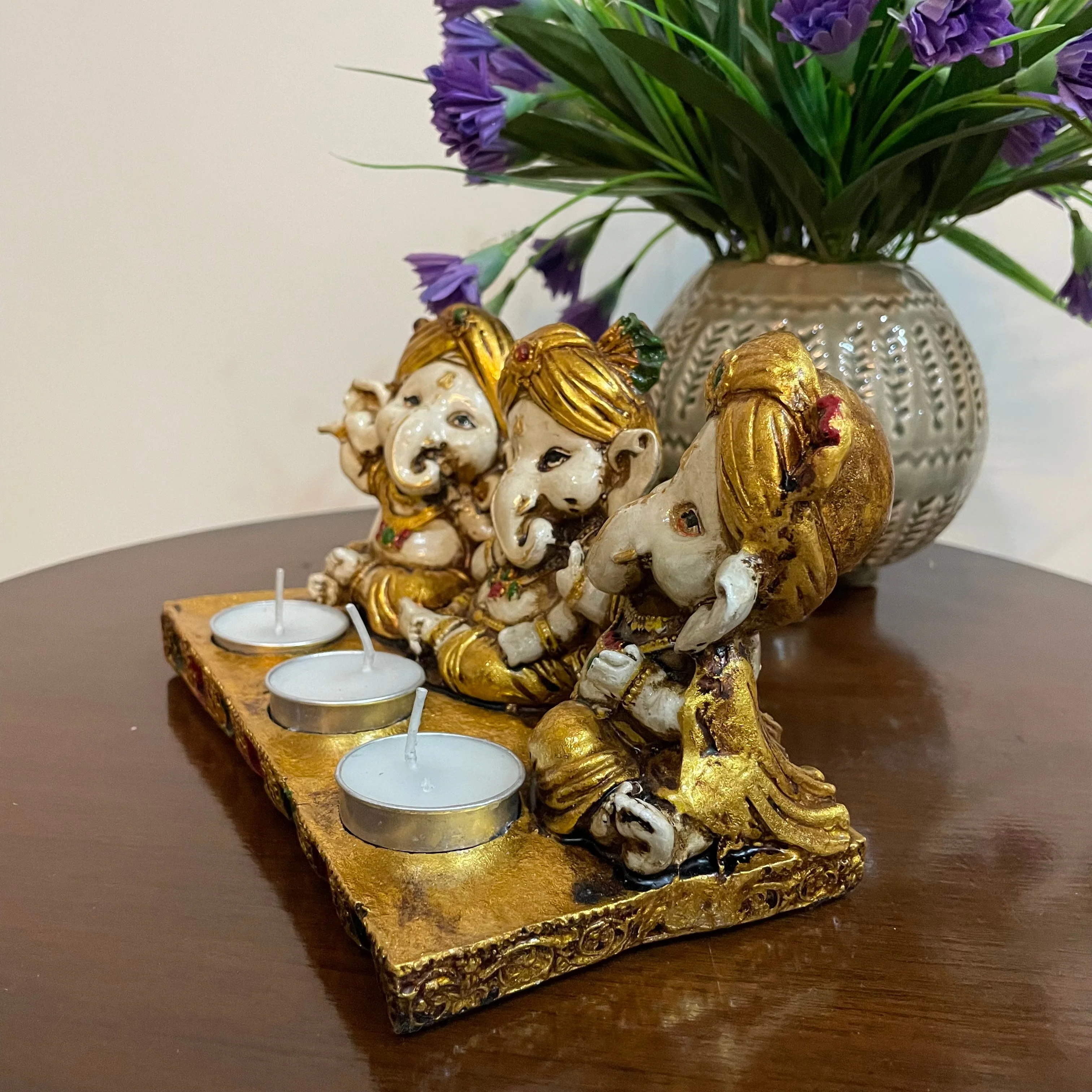 Baby Ganesha Candle Holder