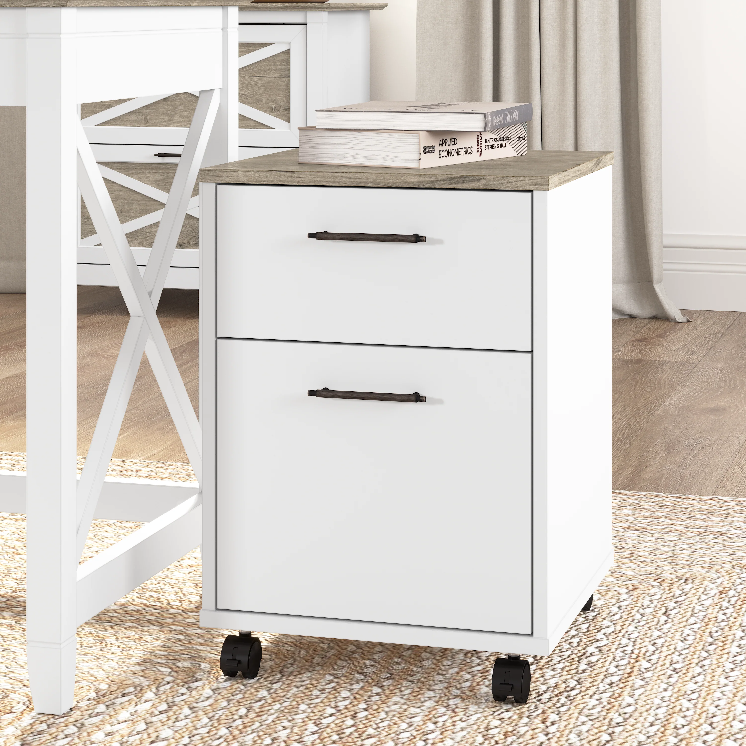 Key West 2 Drawer Mobile File Cabinet