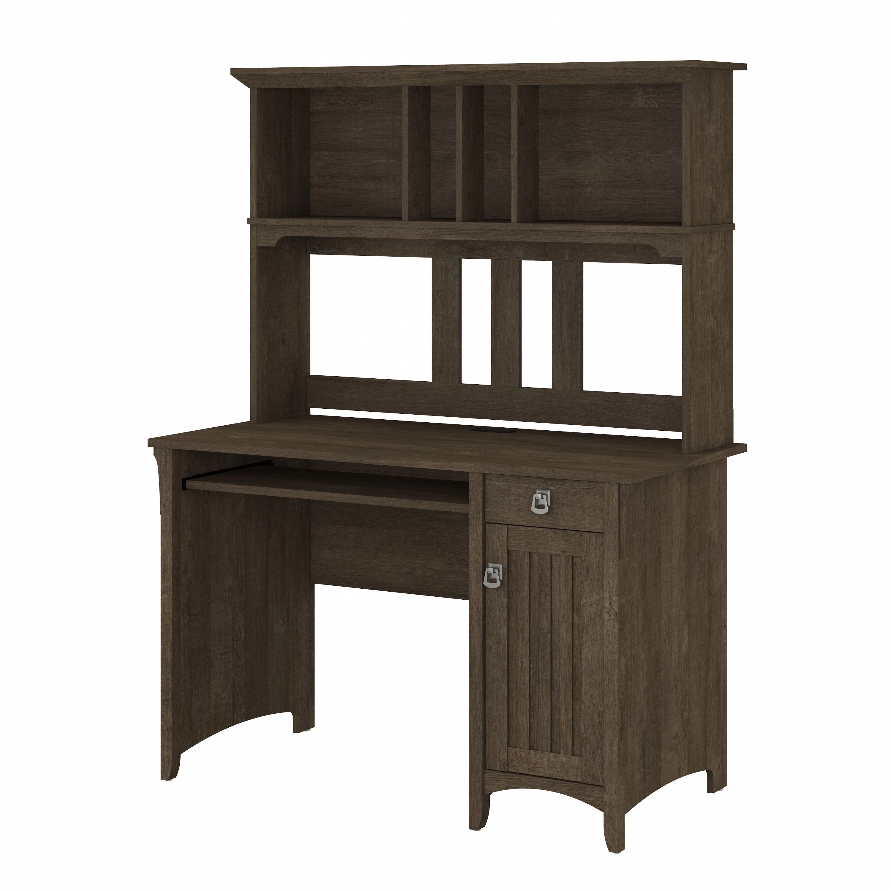 Salinas Small Computer Desk with Hutch