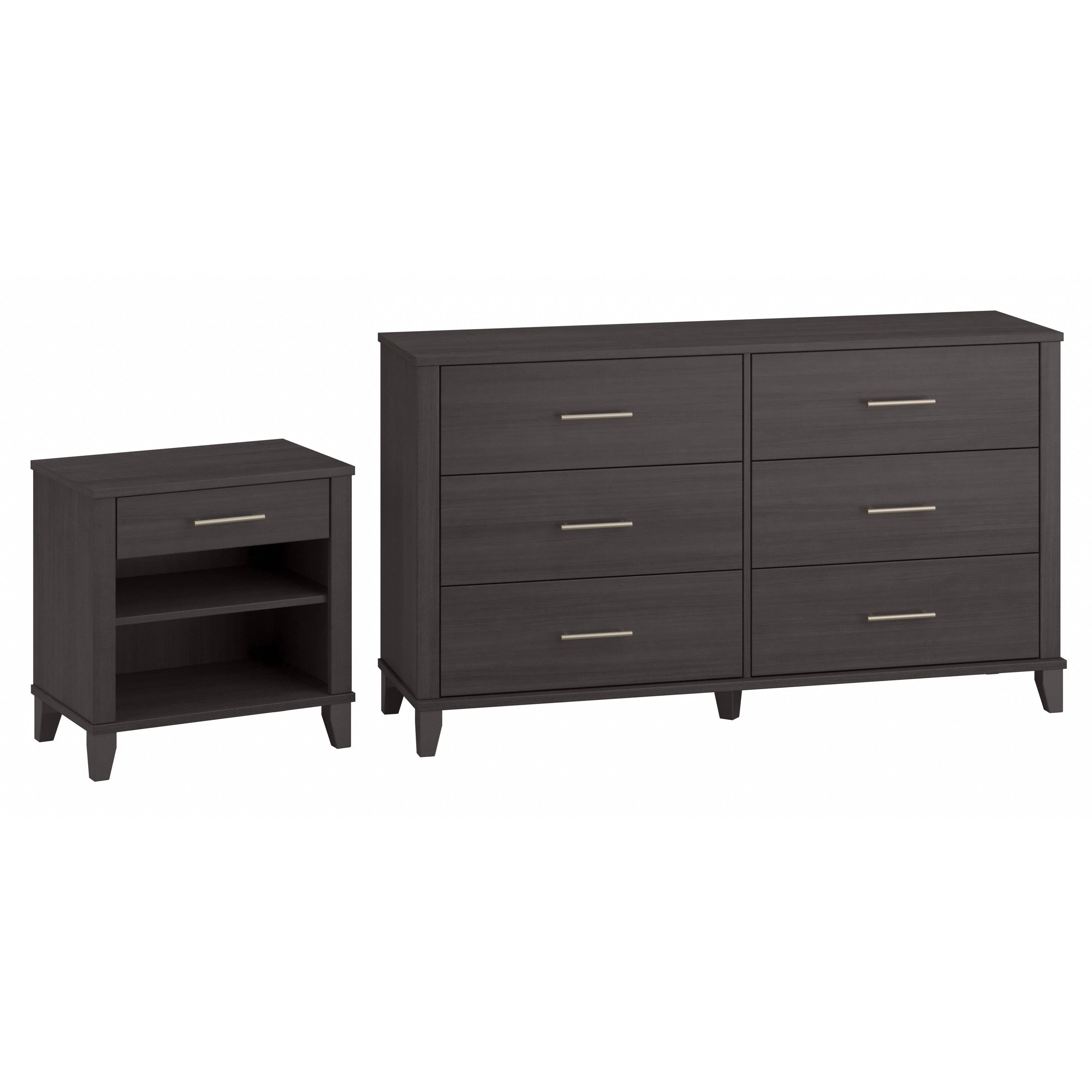 Somerset 6 Drawer Dresser and Nightstand Set