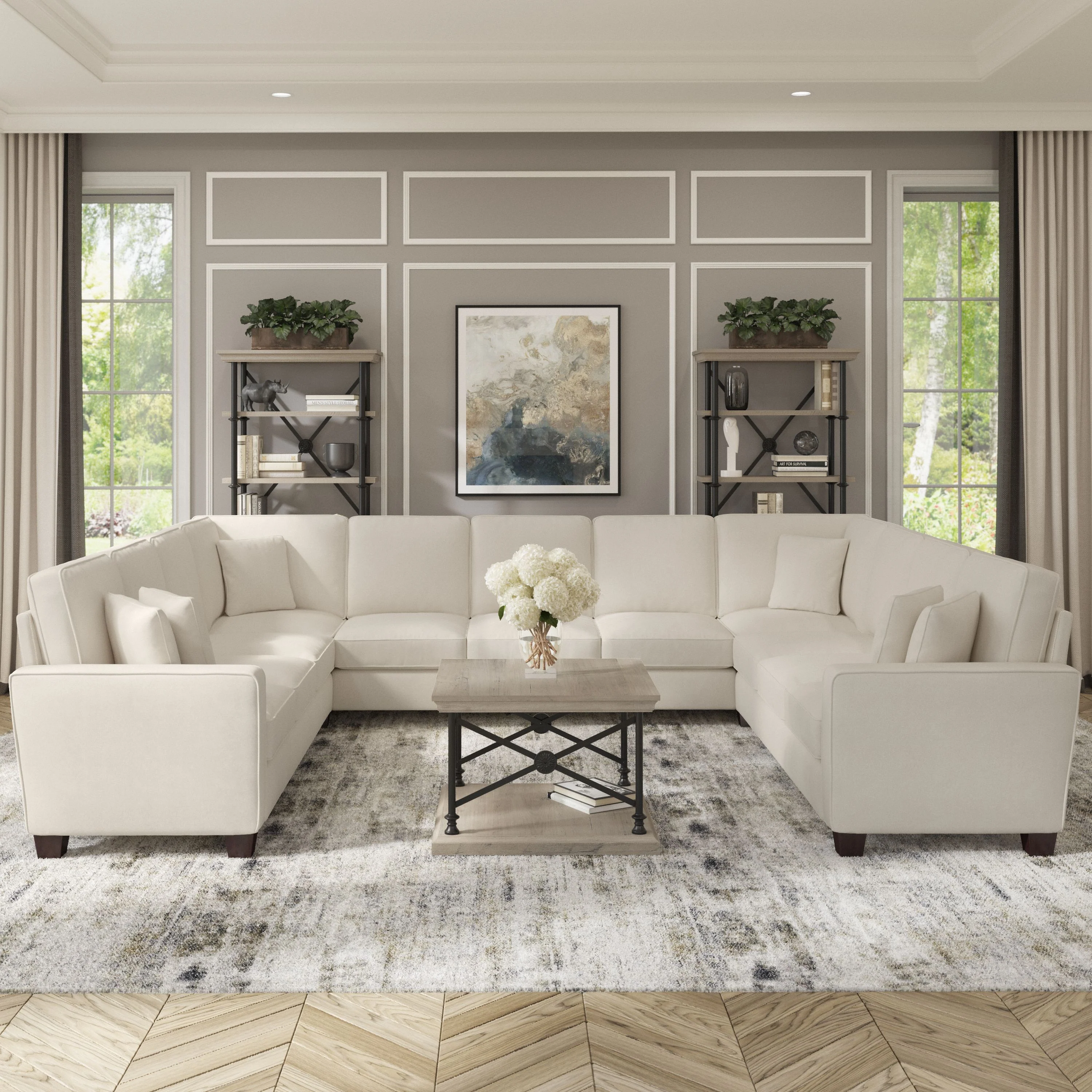 Stockton 137W U Shaped Sectional Couch