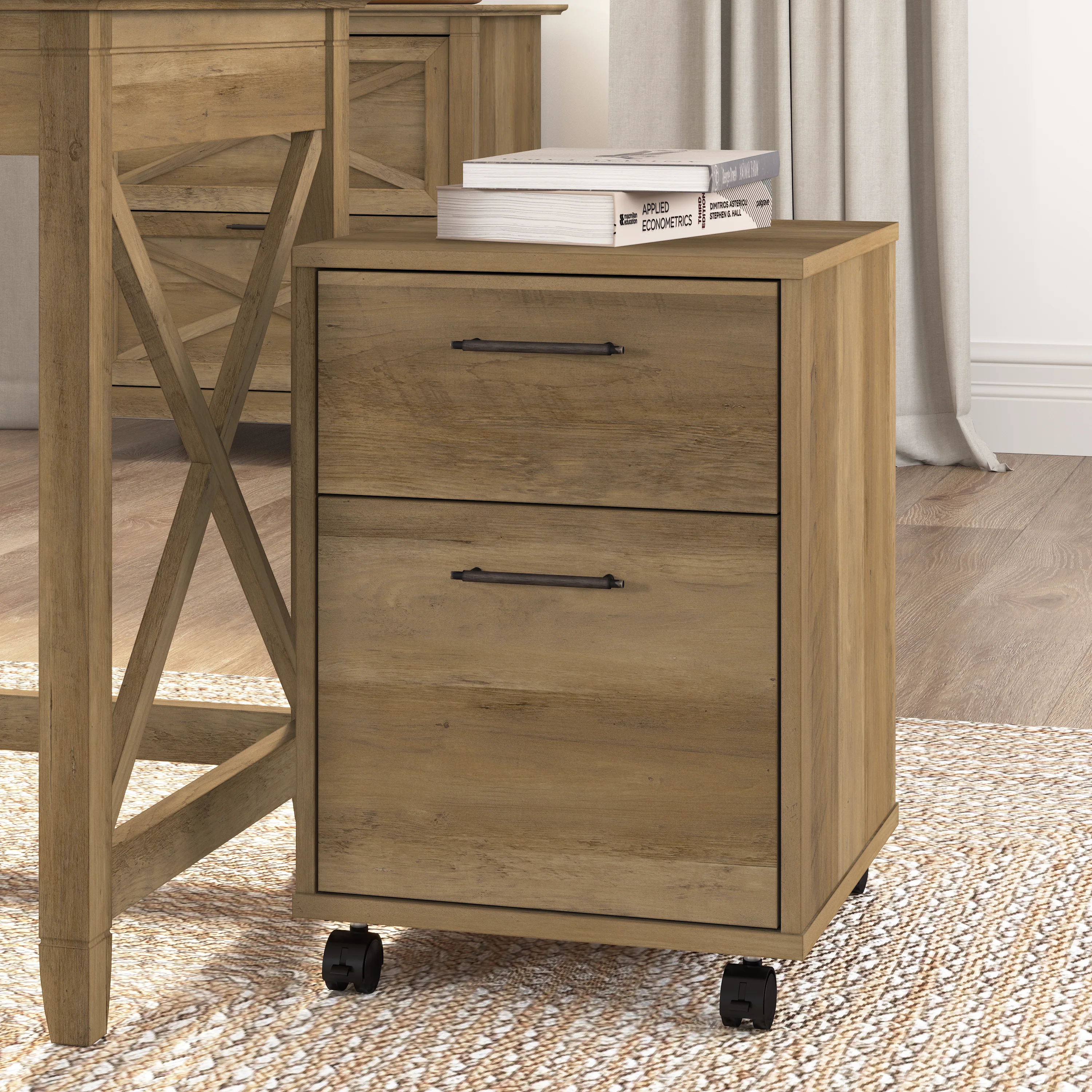 Key West 2 Drawer Mobile File Cabinet