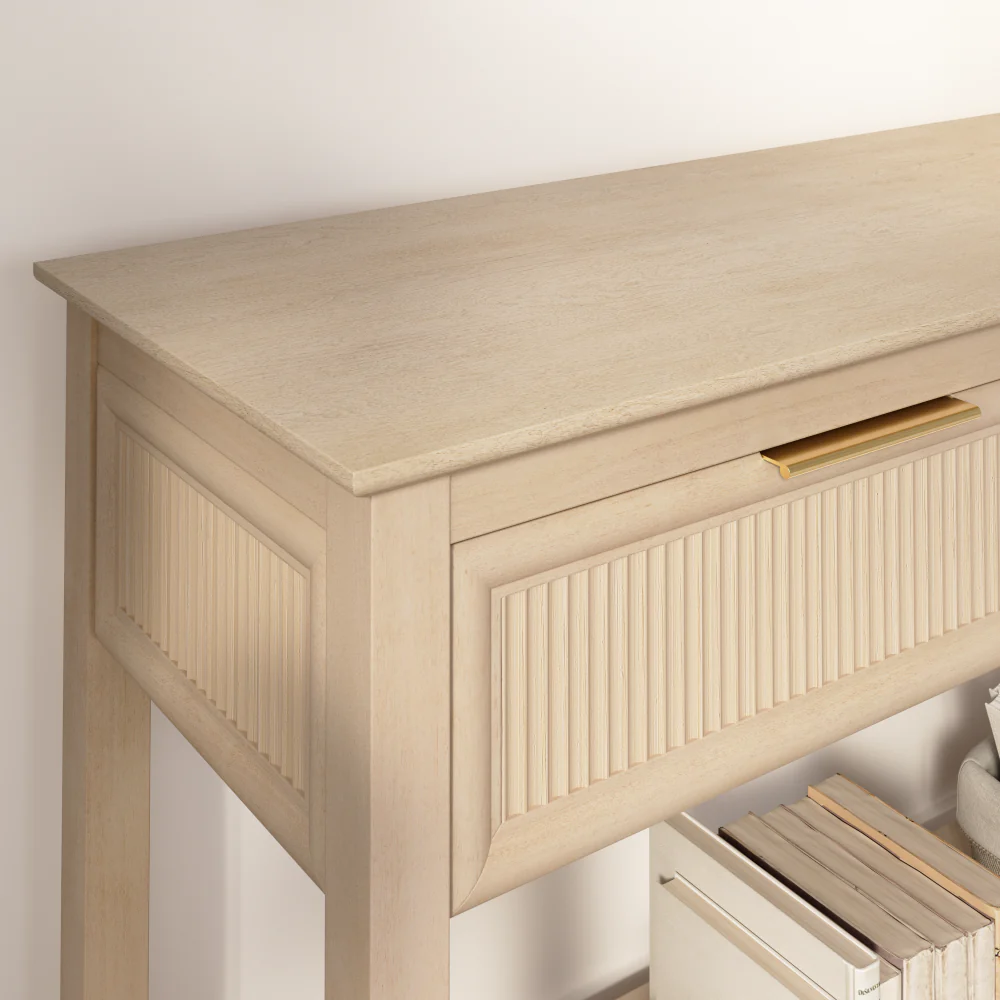 Bush Home Camille Fluted Console Table with Drawers