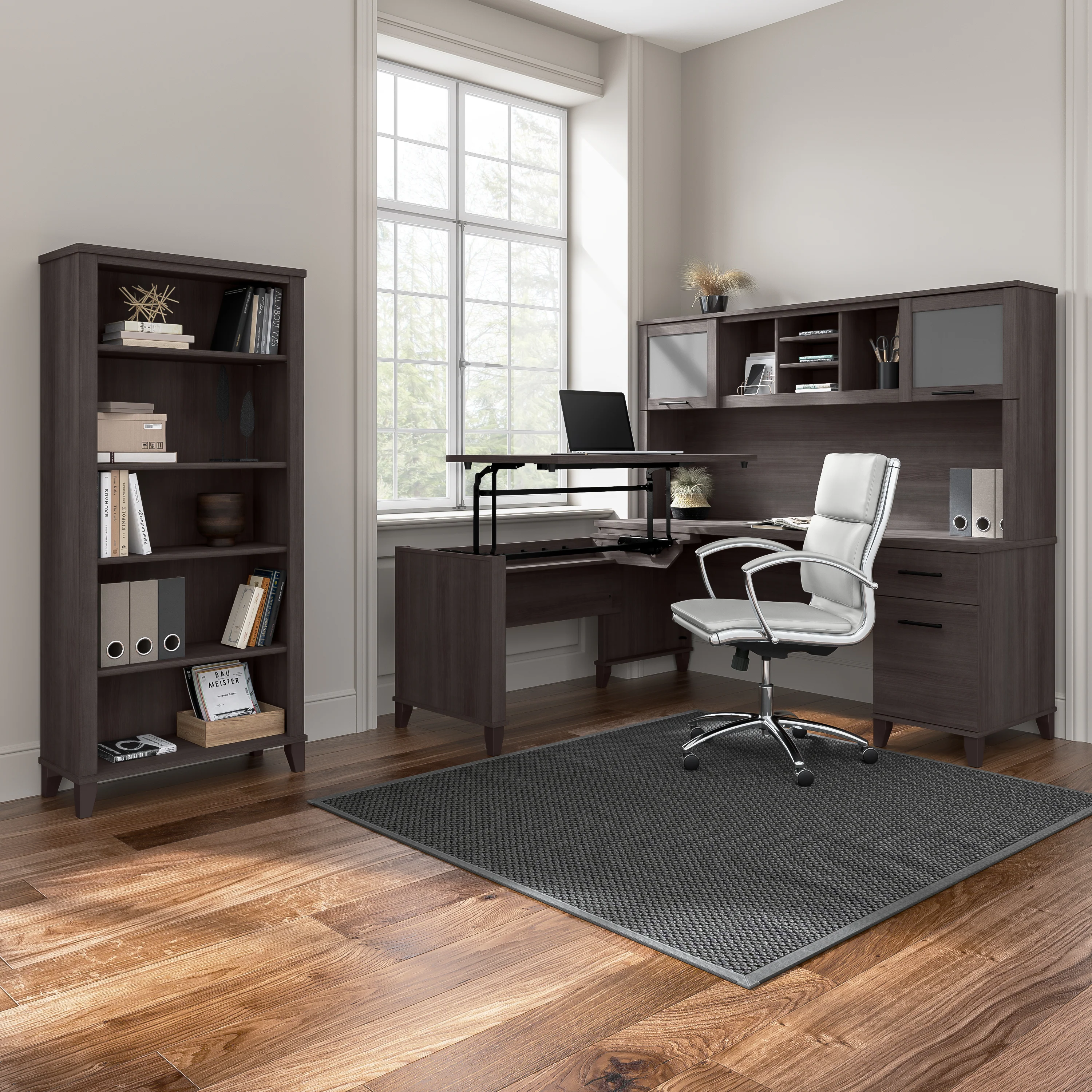 Somerset 72W L Shaped Desk with Storage