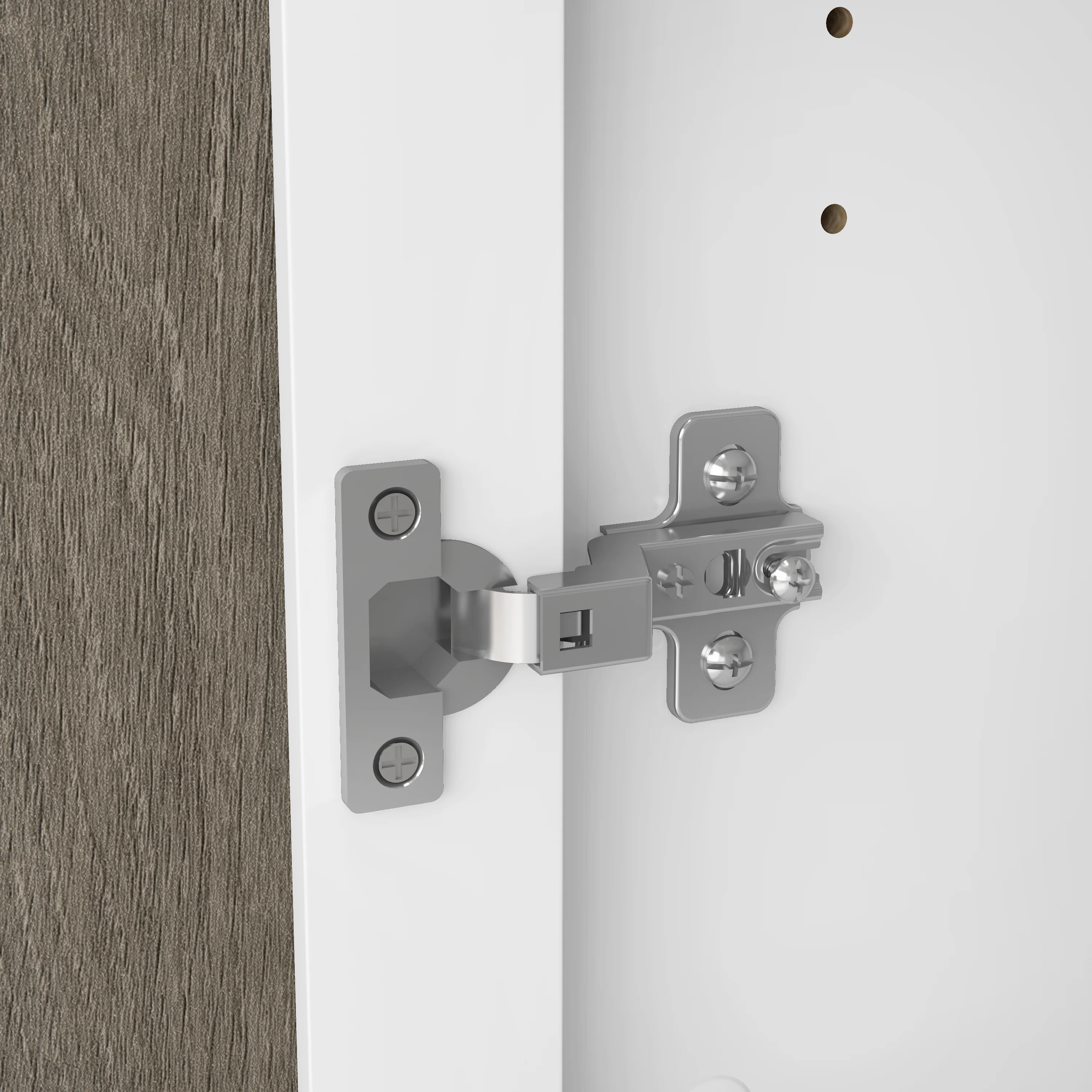 Key West Tall Bathroom Cabinet with Doors and Shelves