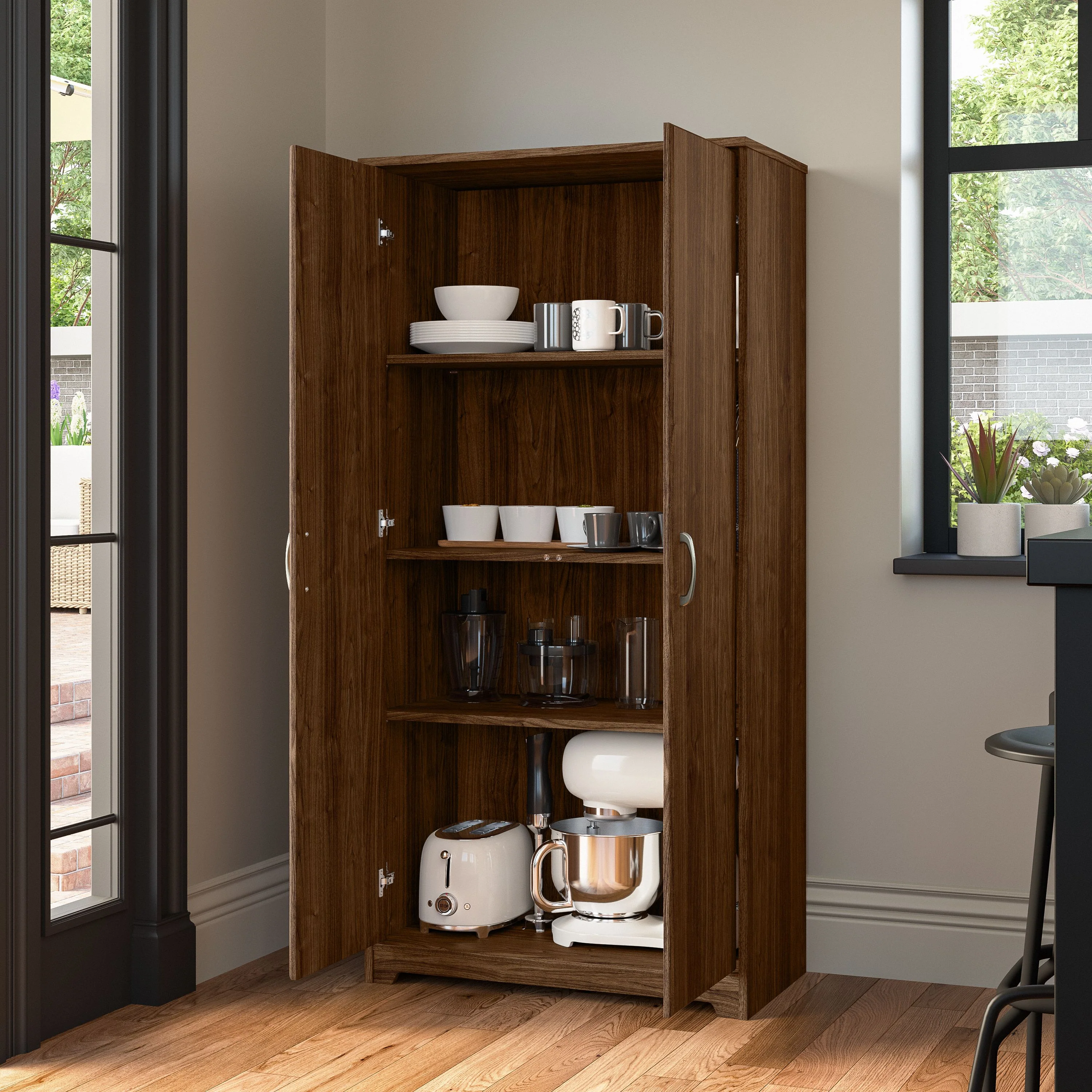 Cabot Tall Storage Cabinet with Doors