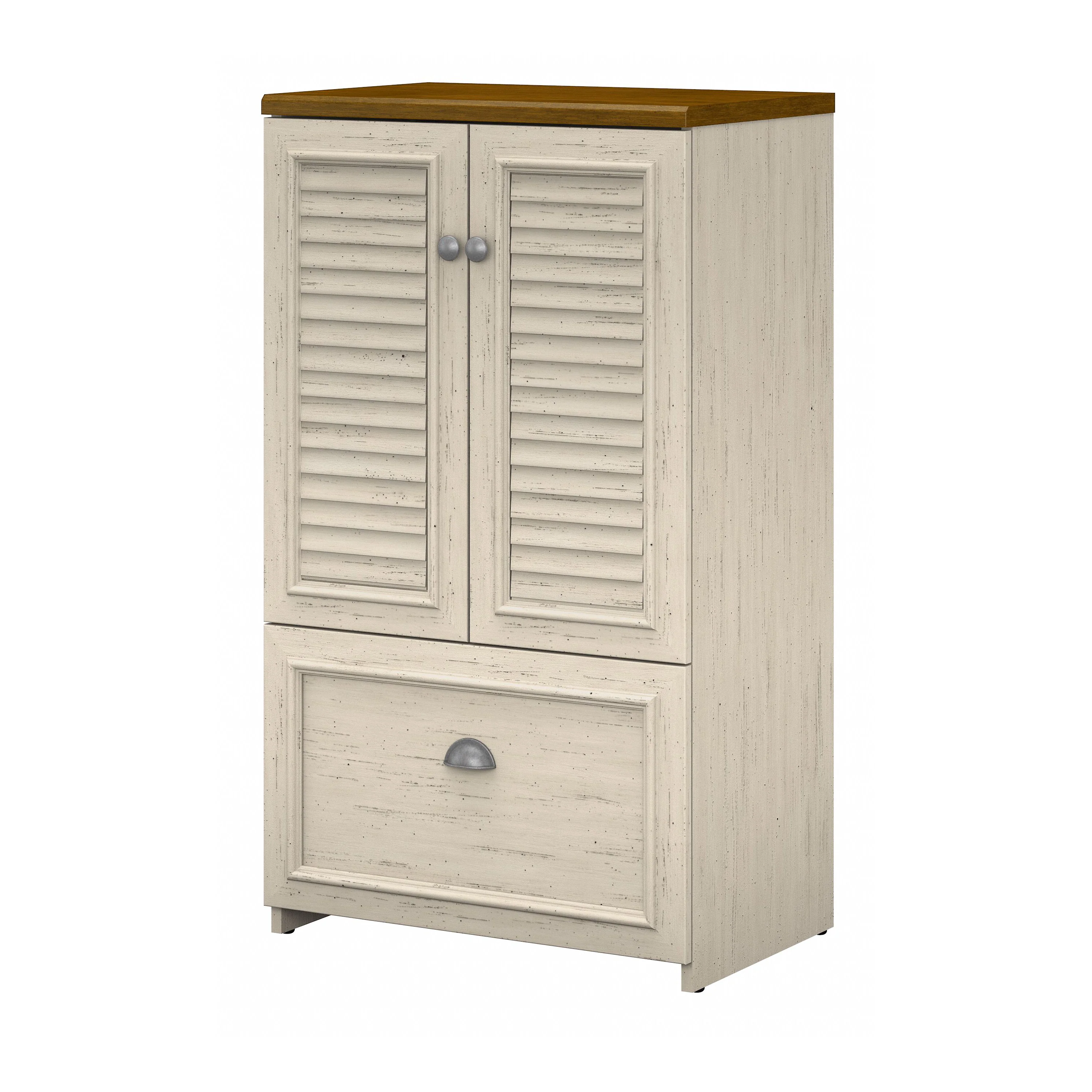 Fairview 2 Door Storage Cabinet with File Drawer