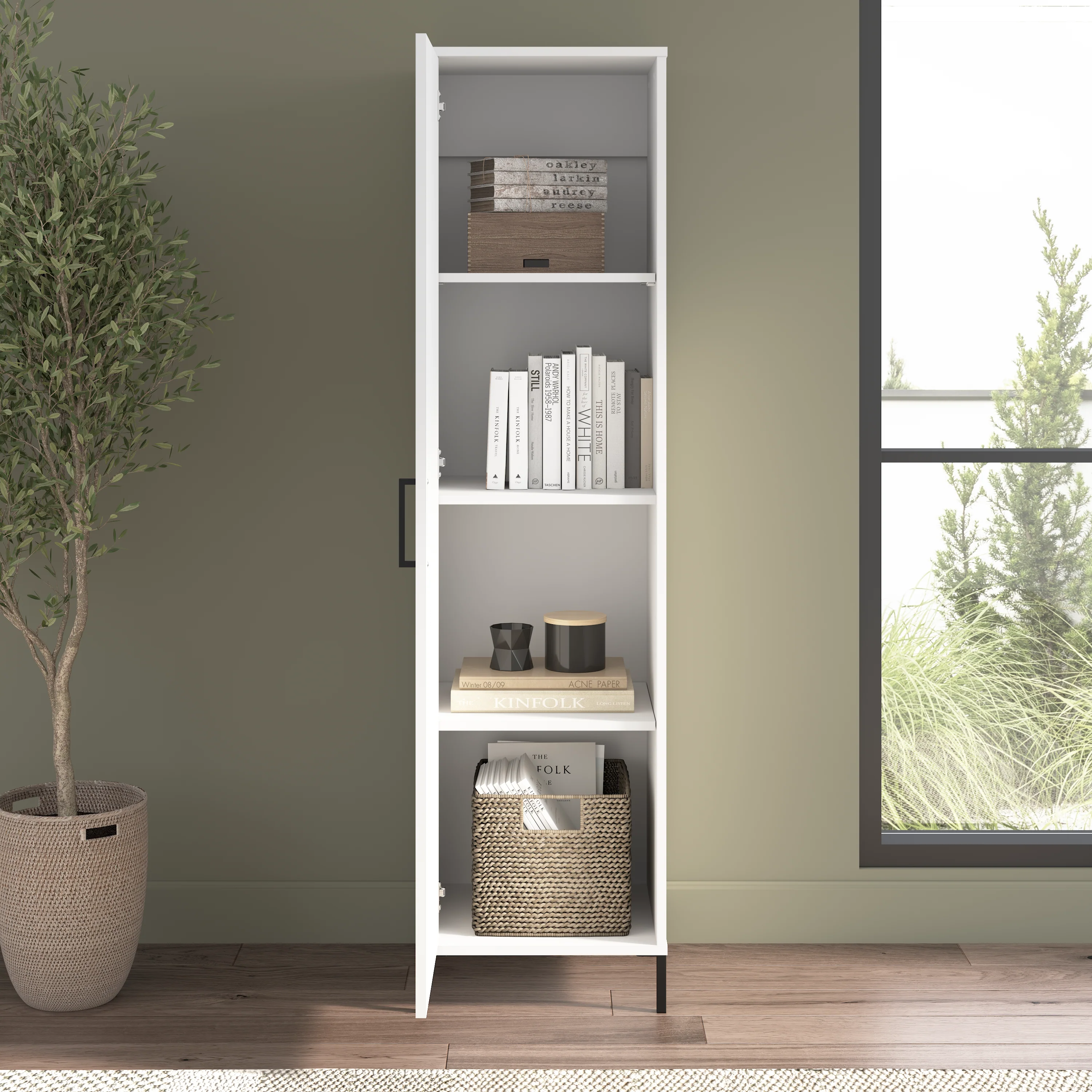 Soho Narrow Storage Cabinet with Door