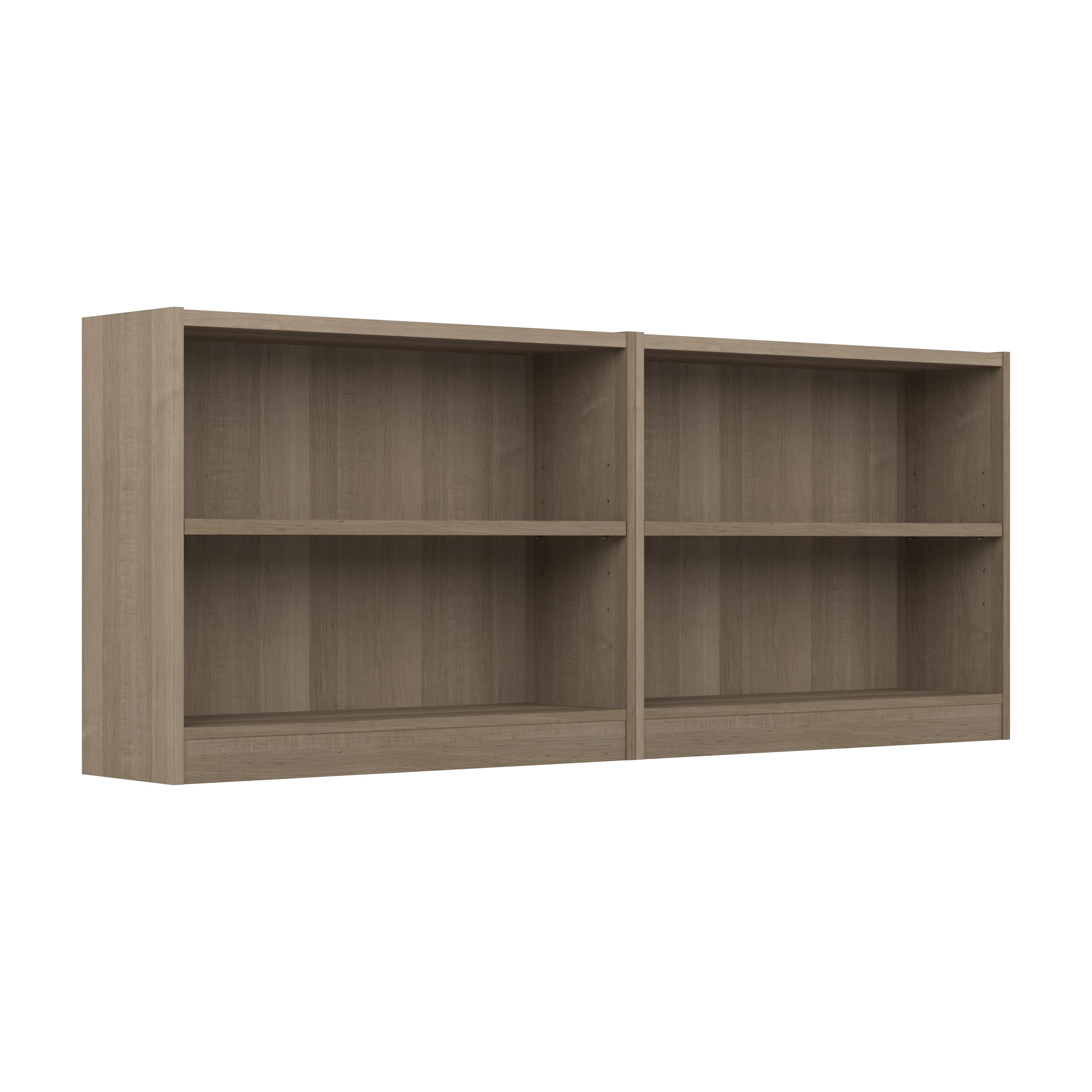 Universal Small 2 Shelf Bookcase - Set of 2