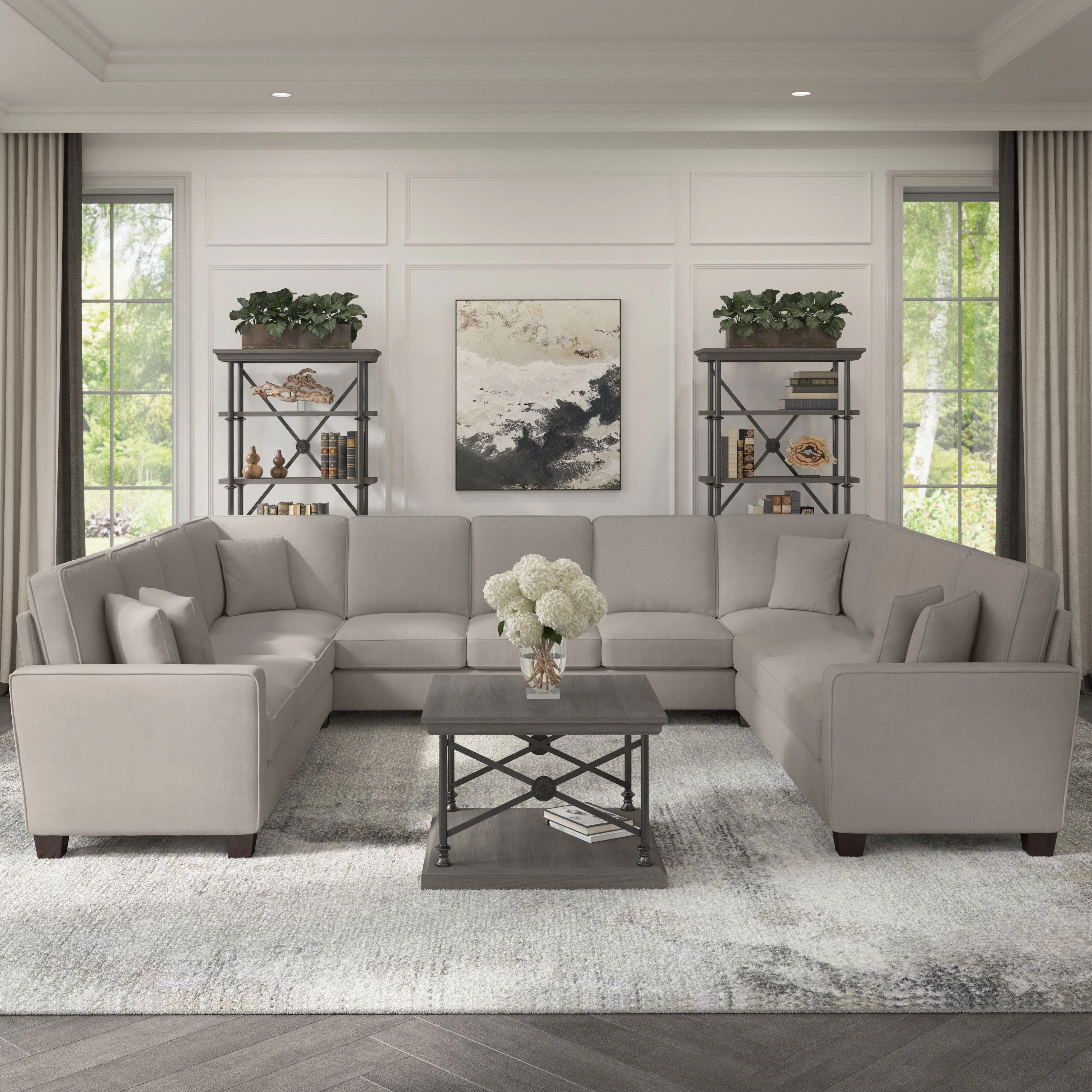 Stockton 137W U Shaped Sectional Couch