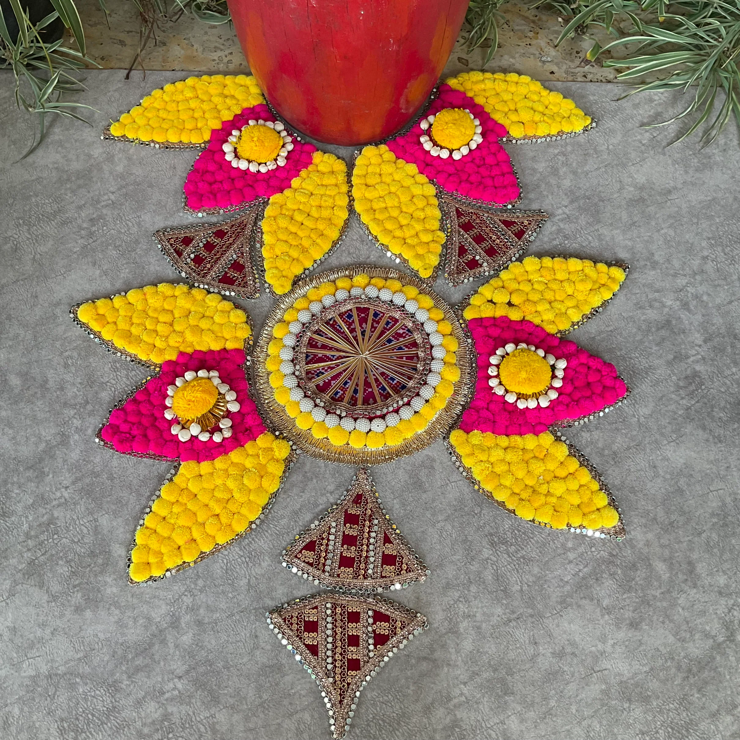 Decorative Rangoli Mat - Festive Diwali Decor