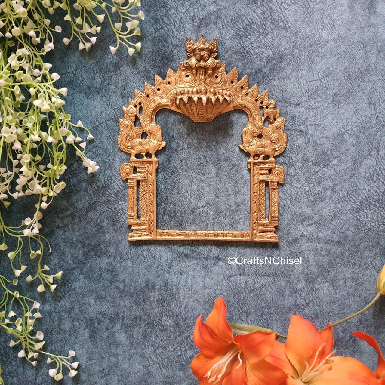 Shesh Naag Brass Prabhavali - Ethnic Wall Decor