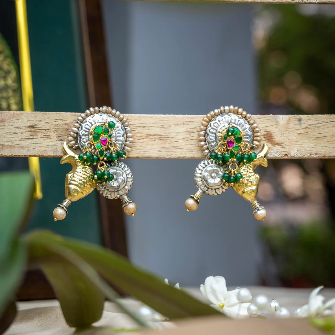 Silver Seas Fish Motif Sterling Silver Earrings