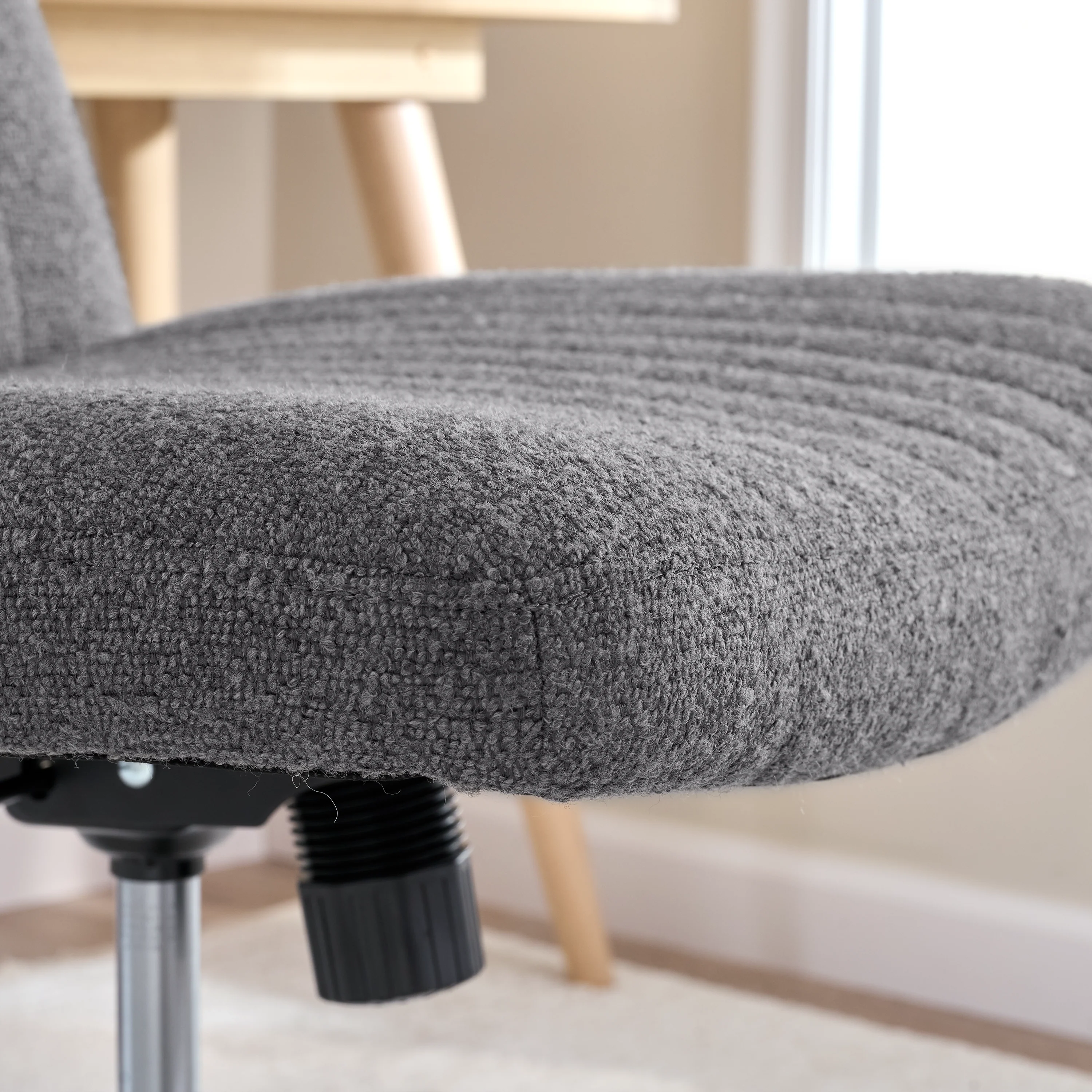 Sutton Armless Computer Chair Without Wheels