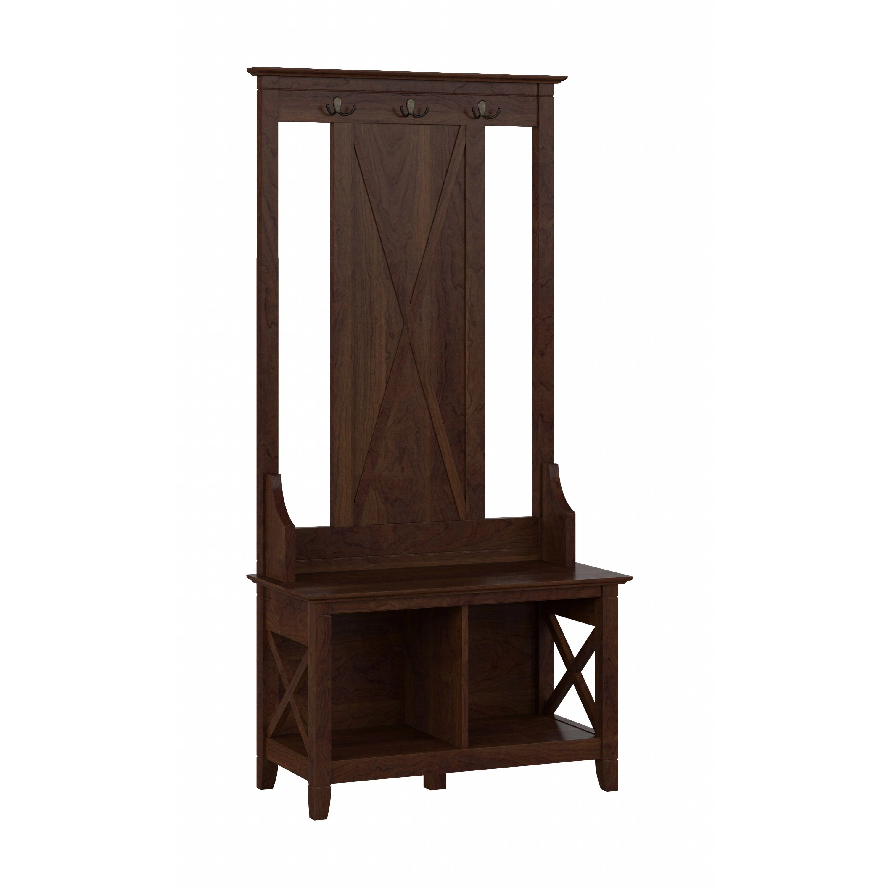 Key West Hall Tree with Shoe Storage Bench