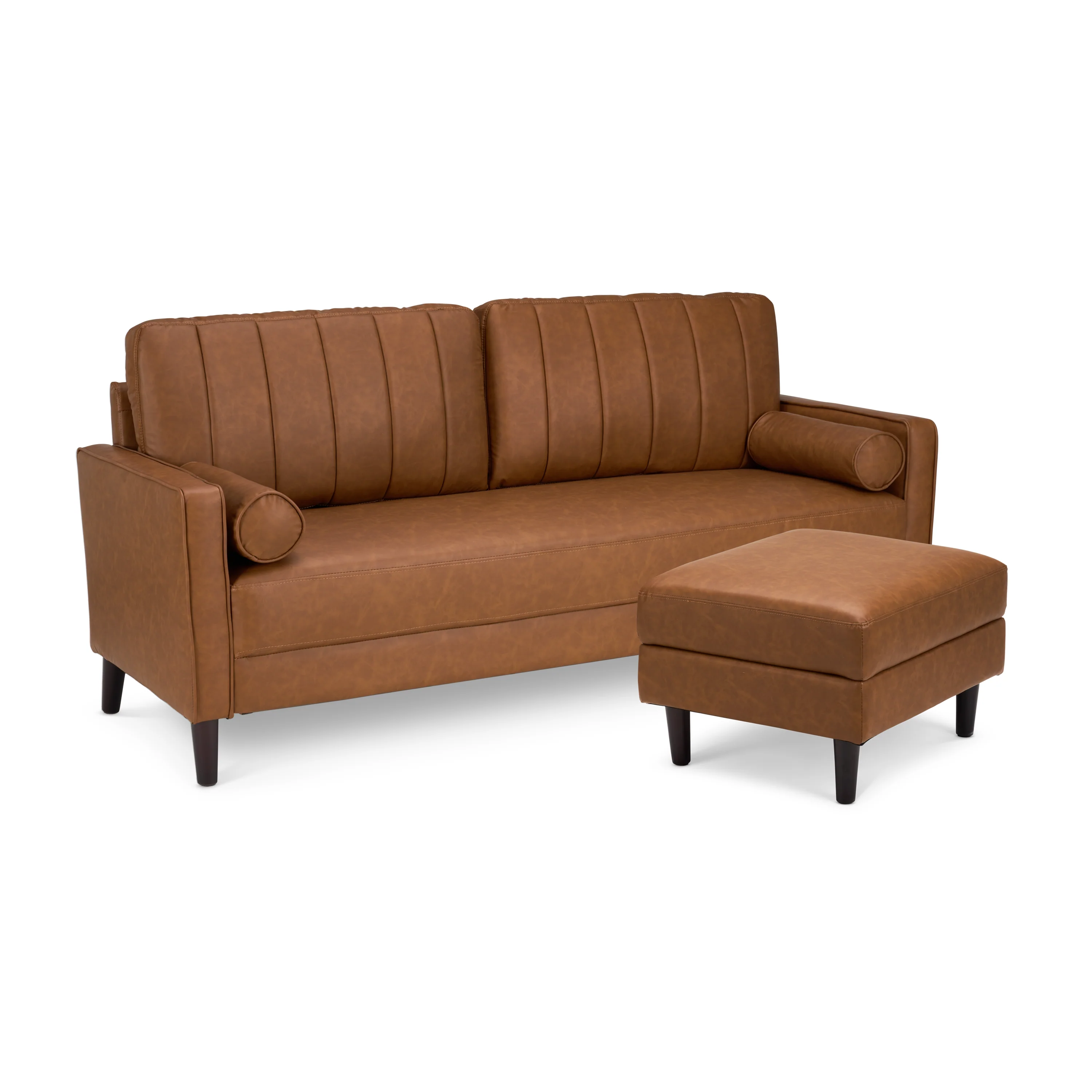Bush Home Max 54W Loveseat and Storage Ottoman