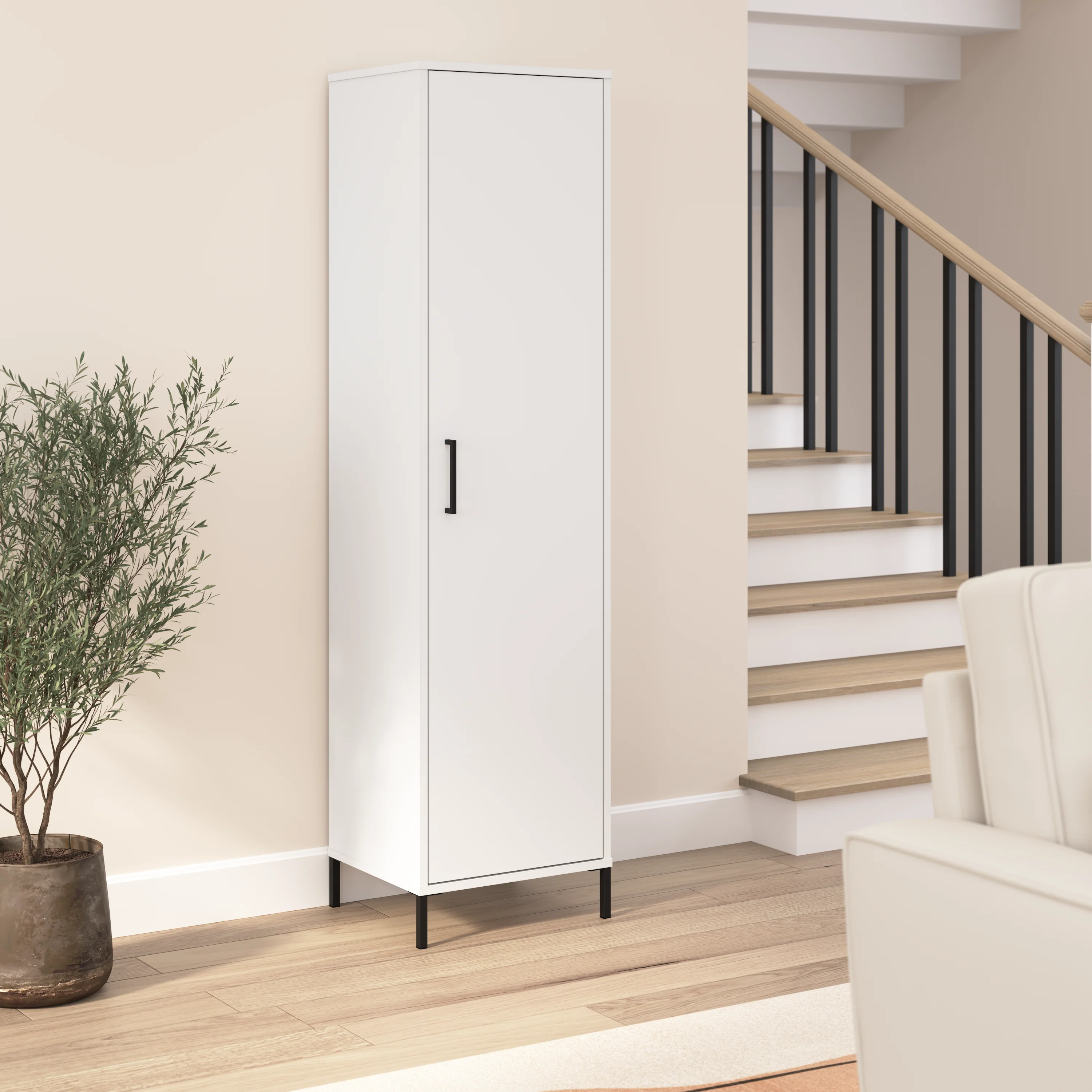 Essence Narrow Storage Cabinet with Door