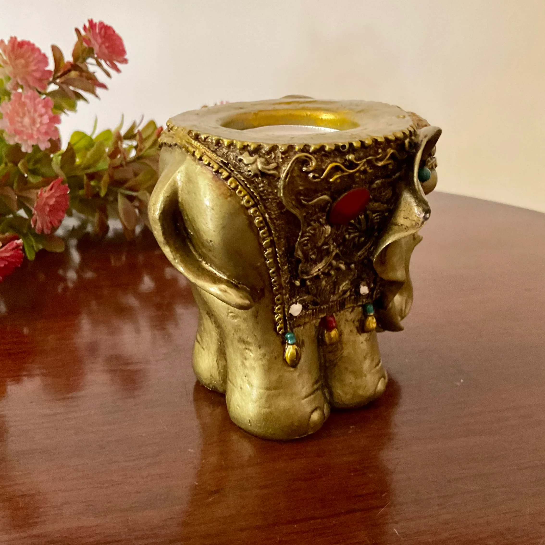 Elephant Tea Light Holder (Set of 4) - Festive Decor