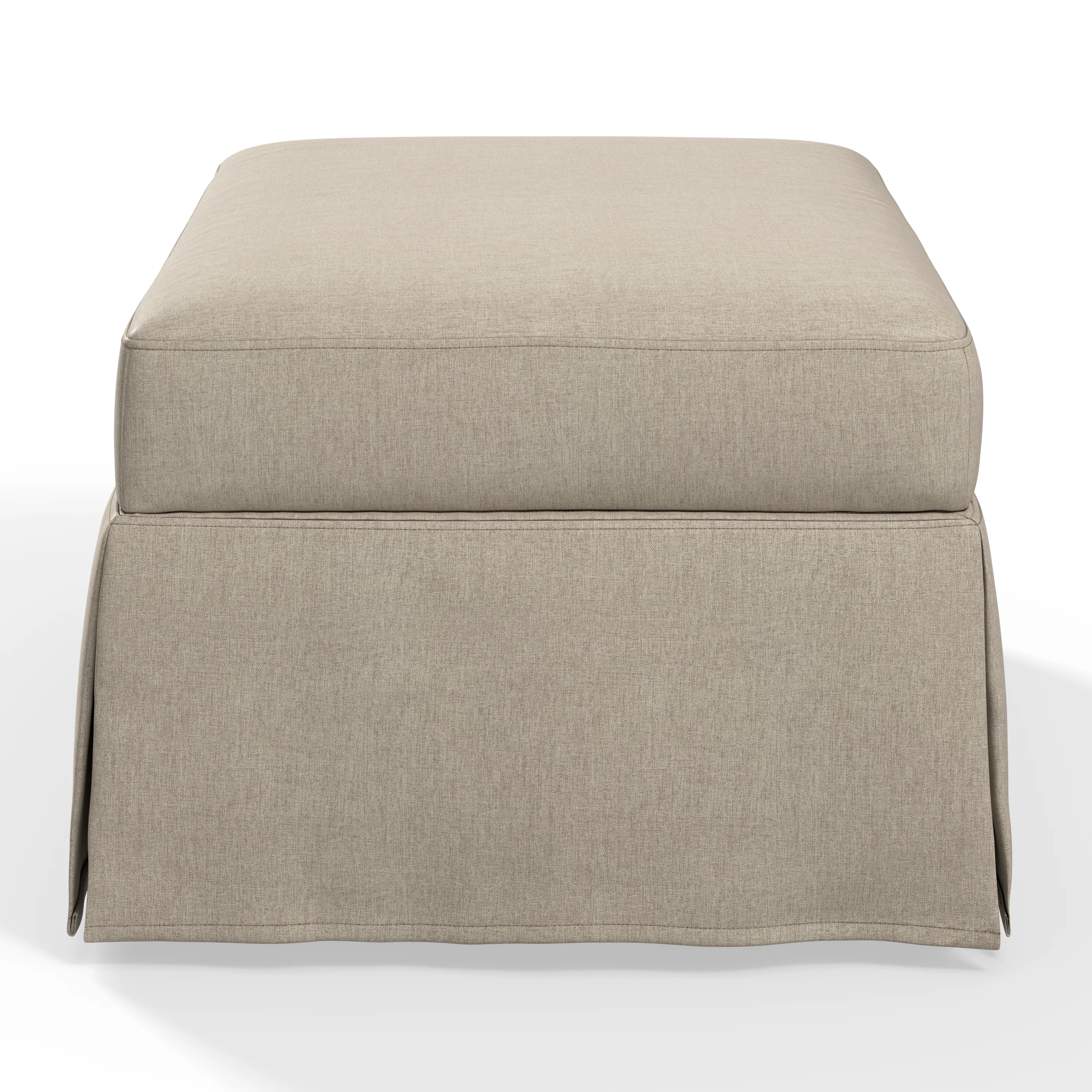 Bush Home Harper 80W Sofa and Storage Ottoman with Slipcovers