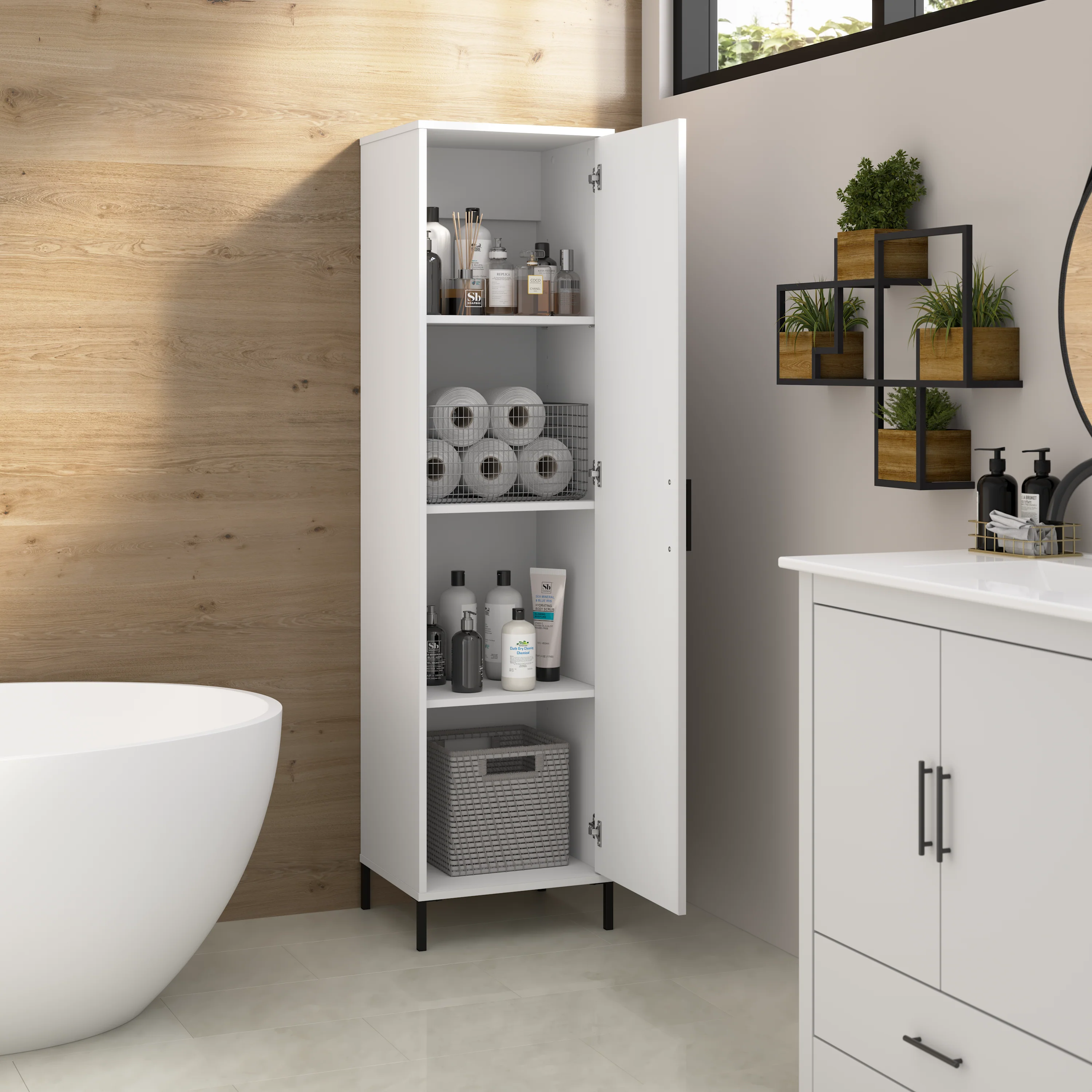 Soho Narrow Bathroom Storage Cabinet